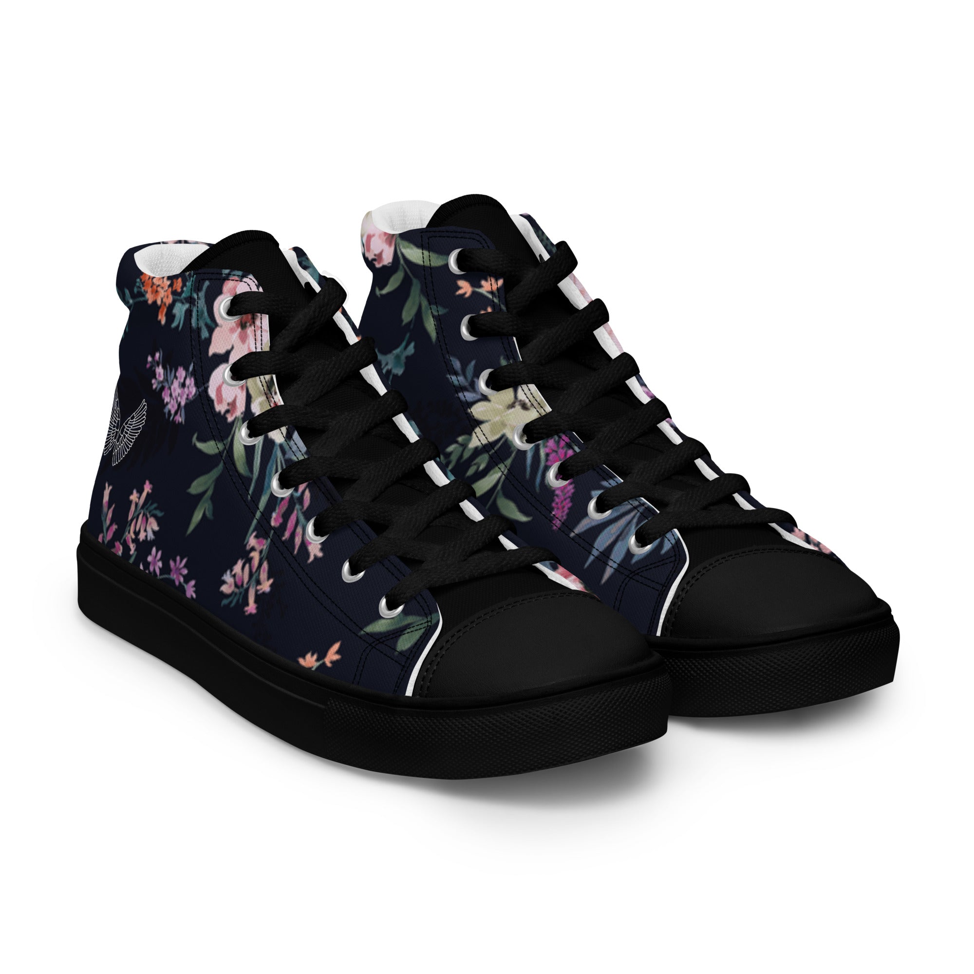 Melivero High-Top Sneaker Unisex – Canvas Leinenschuhe | Schwarz Weiß | EU 37,5–47,5 Melivero
