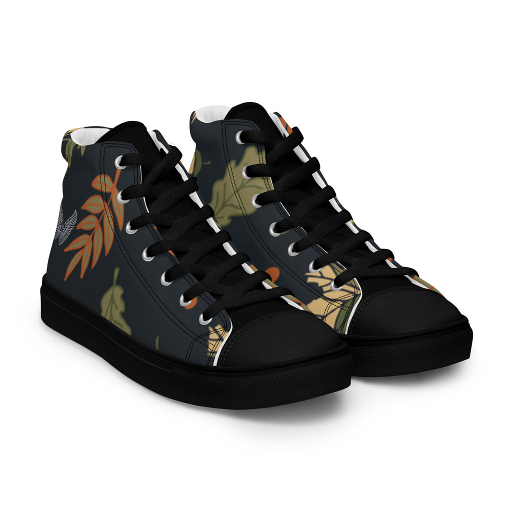 High-Top Canvas Sneaker Herren – Schwarz & Weiß | Melivero Melivero