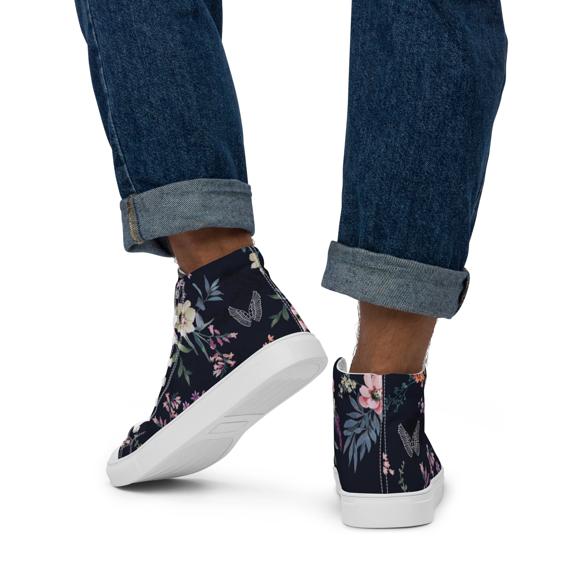 Melivero High-Top Sneaker Unisex – Canvas Leinenschuhe | Schwarz Weiß | EU 37,5–47,5 Melivero