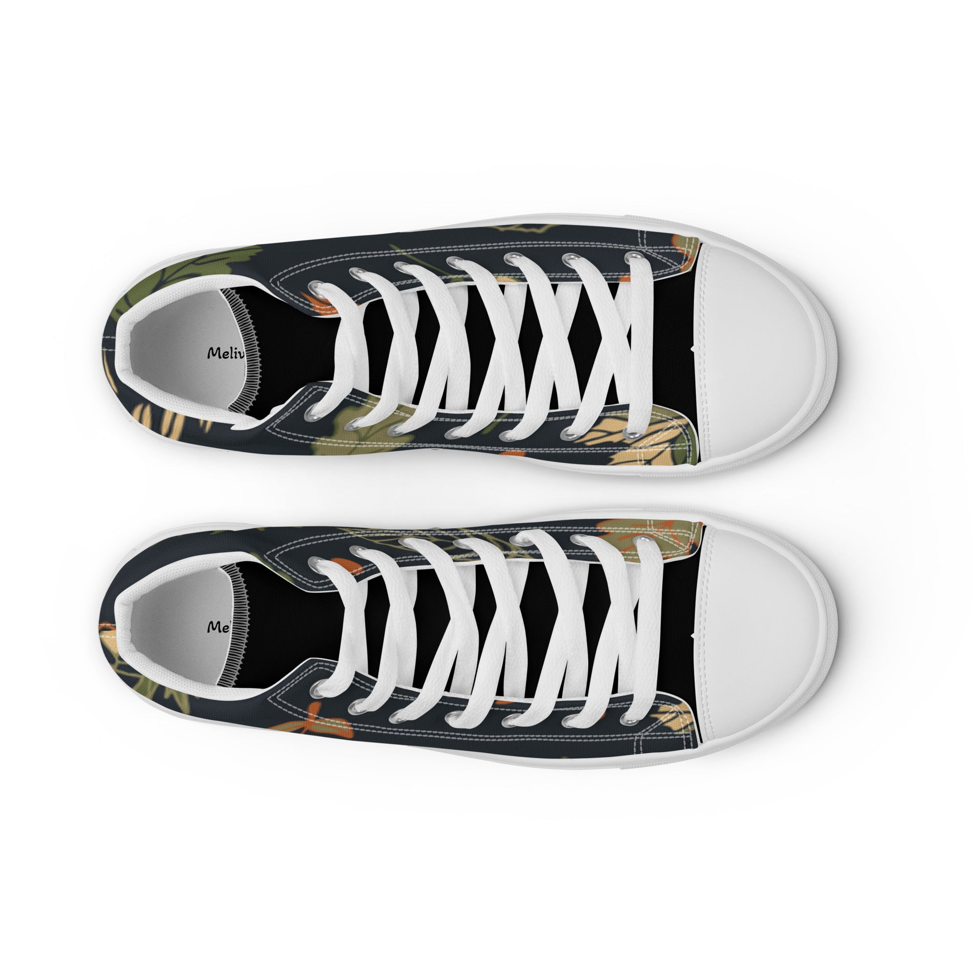 High-Top Canvas Sneaker Herren – Schwarz & Weiß | Melivero Melivero
