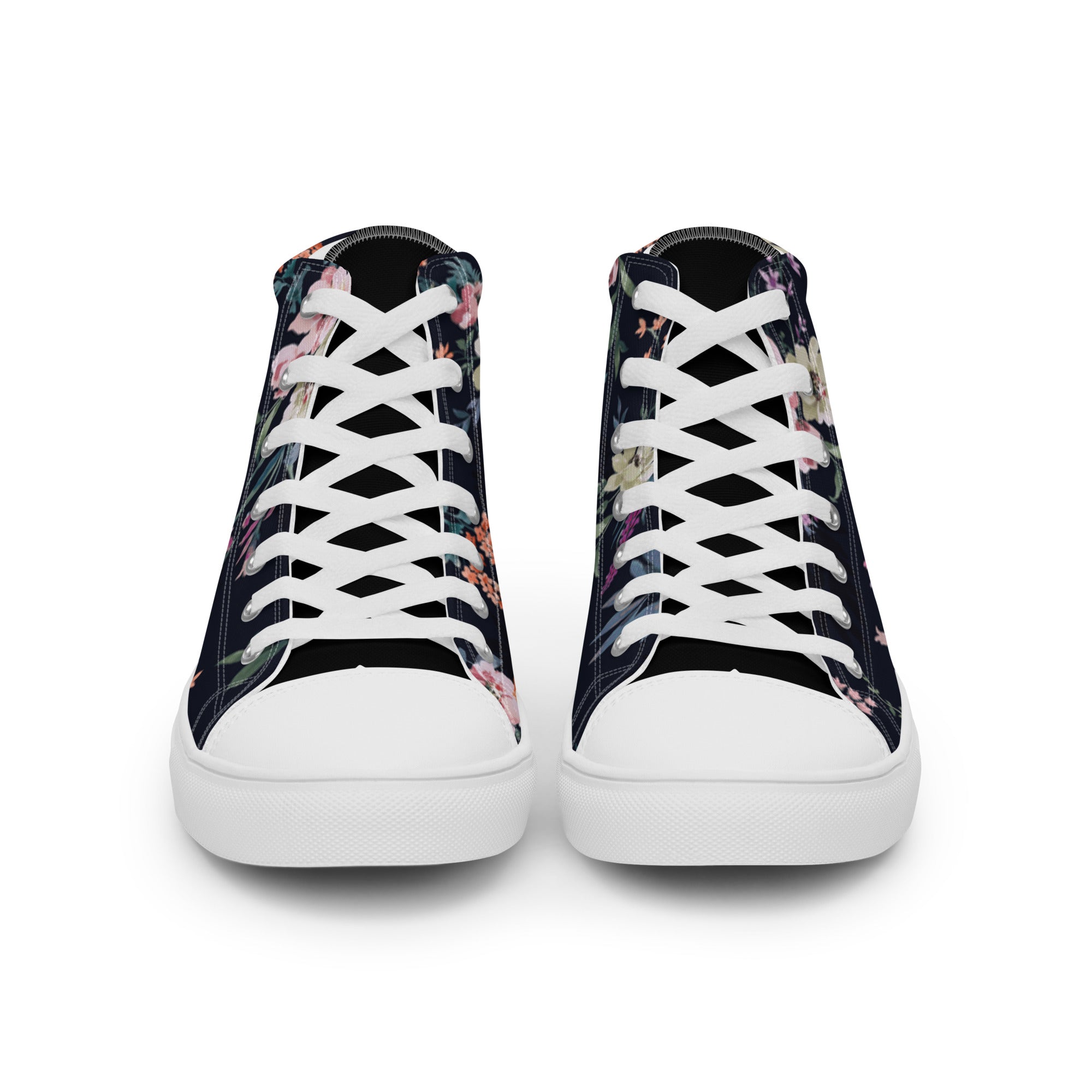 Melivero High-Top Sneaker Unisex – Canvas Leinenschuhe | Schwarz Weiß | EU 37,5–47,5 Weiß Melivero