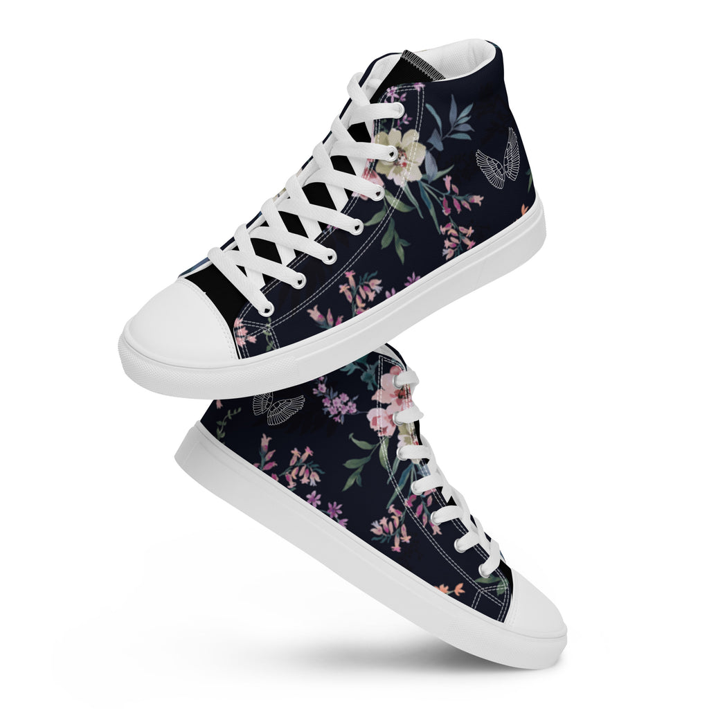 Melivero High-Top Sneaker Unisex – Canvas Leinenschuhe | Schwarz Weiß | EU 37,5–47,5 Melivero