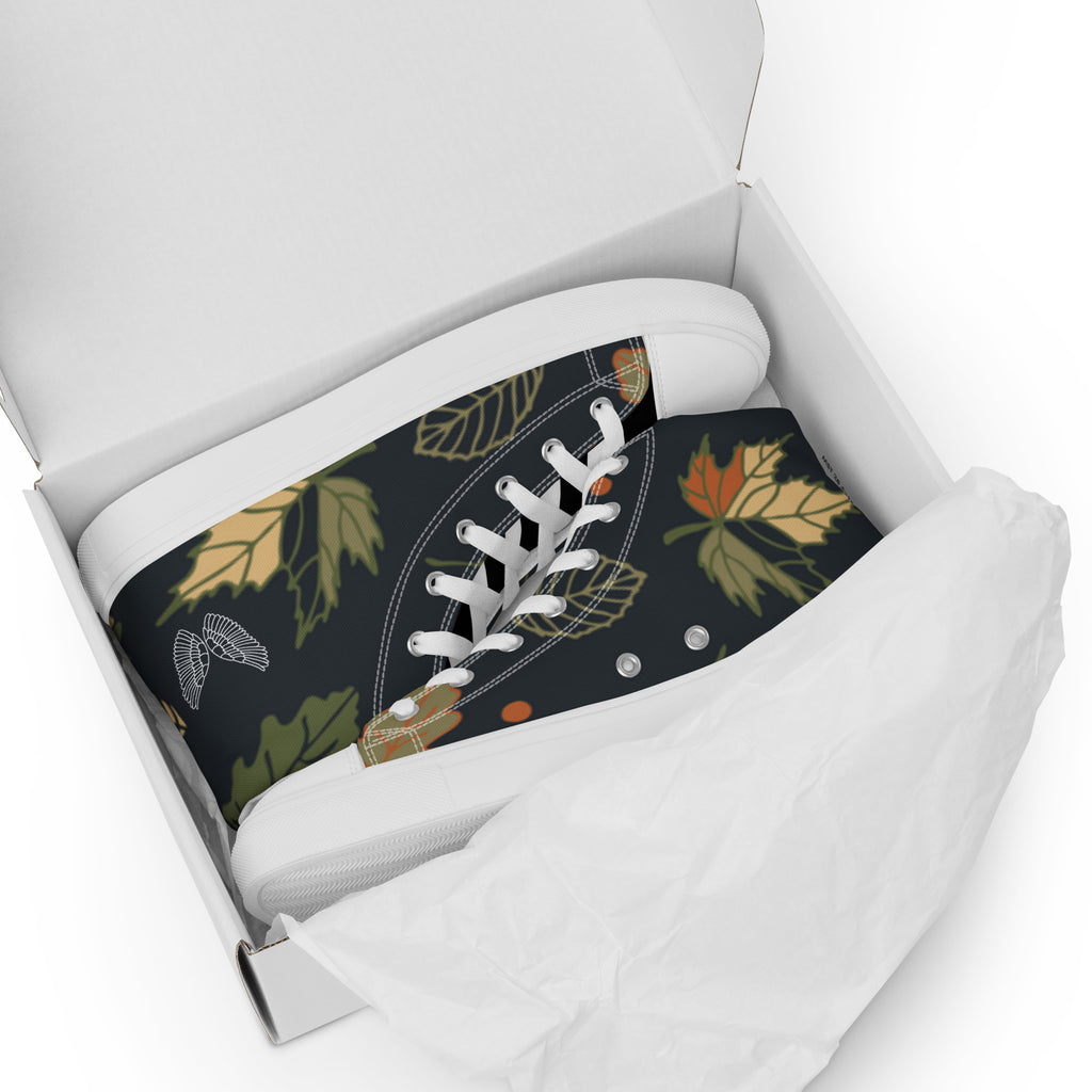 High-Top Canvas Sneaker Herren – Schwarz & Weiß | Melivero Melivero