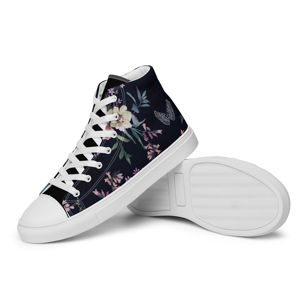 Melivero High-Top Sneaker Unisex – Canvas Leinenschuhe | Schwarz Weiß | EU 37,5–47,5 Melivero