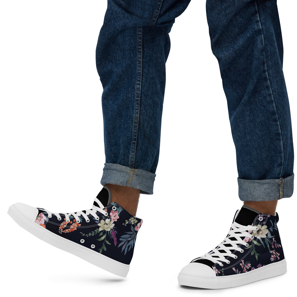 Melivero High-Top Sneaker Unisex – Canvas Leinenschuhe | Schwarz Weiß | EU 37,5–47,5 Melivero