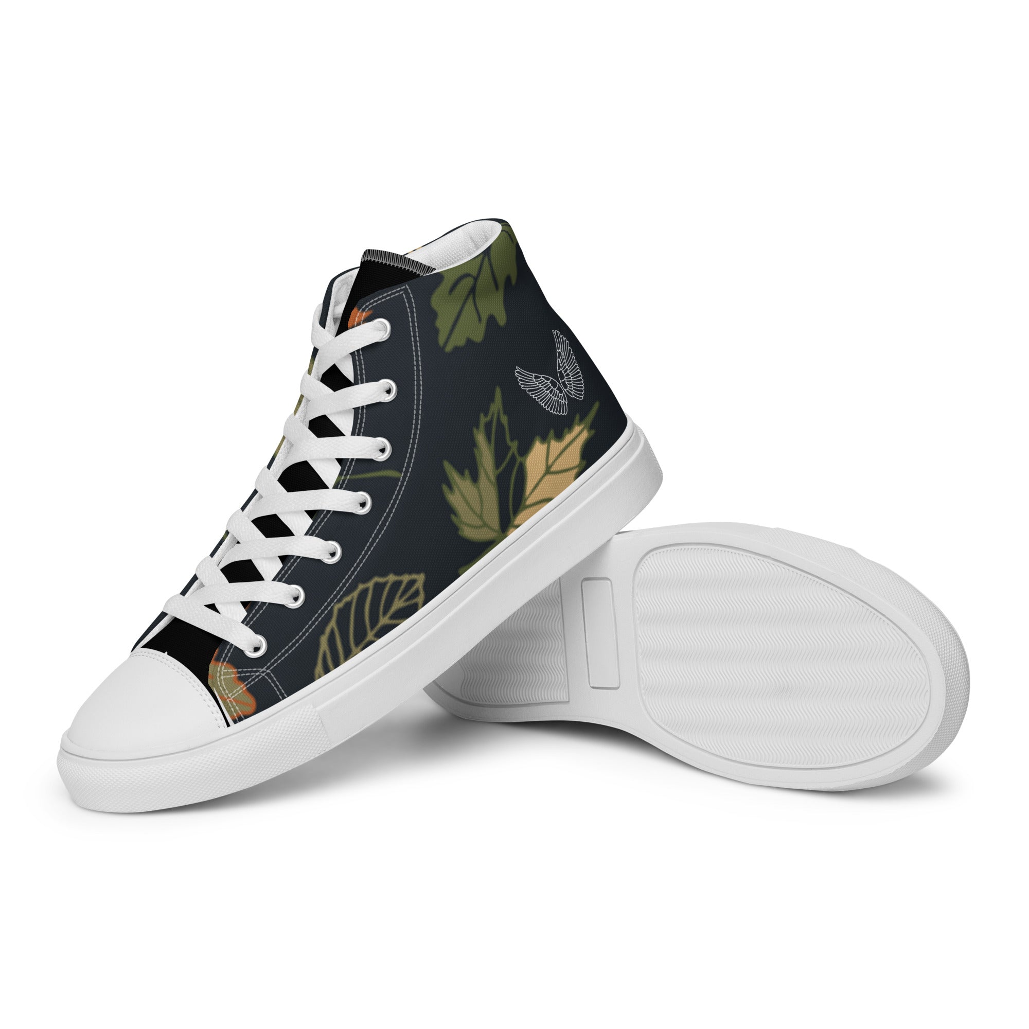 High-Top Canvas Sneaker Herren – Schwarz & Weiß | Melivero Melivero