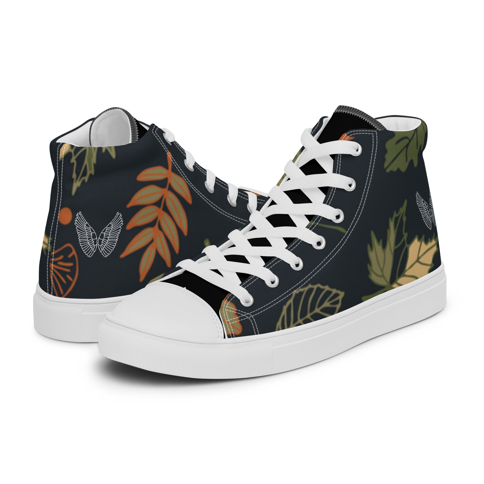 High-Top Canvas Sneaker Herren – Schwarz & Weiß | Melivero Melivero