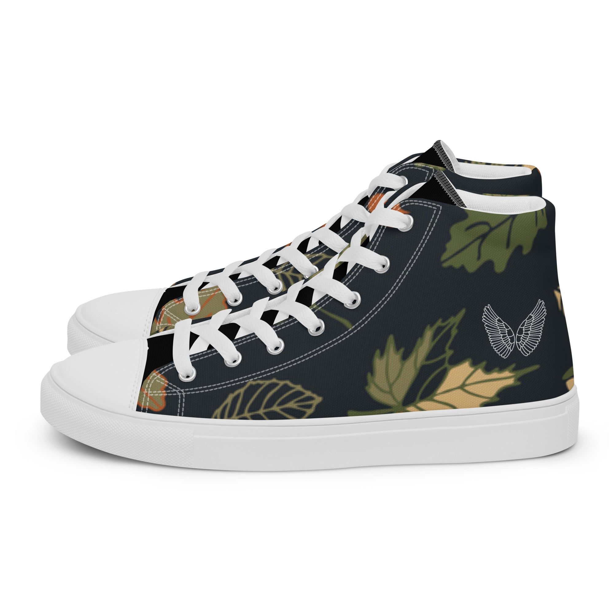 High-Top Canvas Sneaker Herren – Schwarz & Weiß | Melivero Melivero
