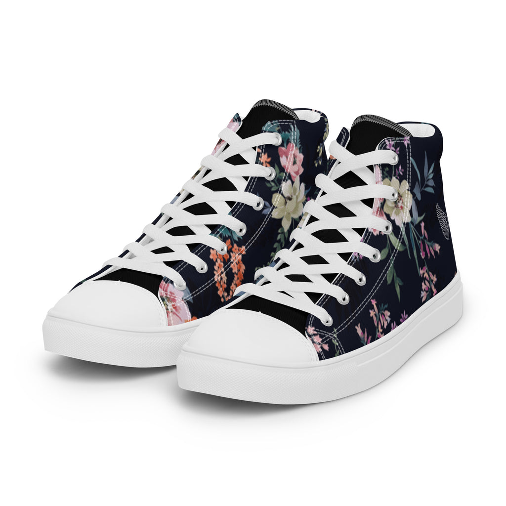 Melivero High-Top Sneaker Unisex – Canvas Leinenschuhe | Schwarz Weiß | EU 37,5–47,5 Melivero