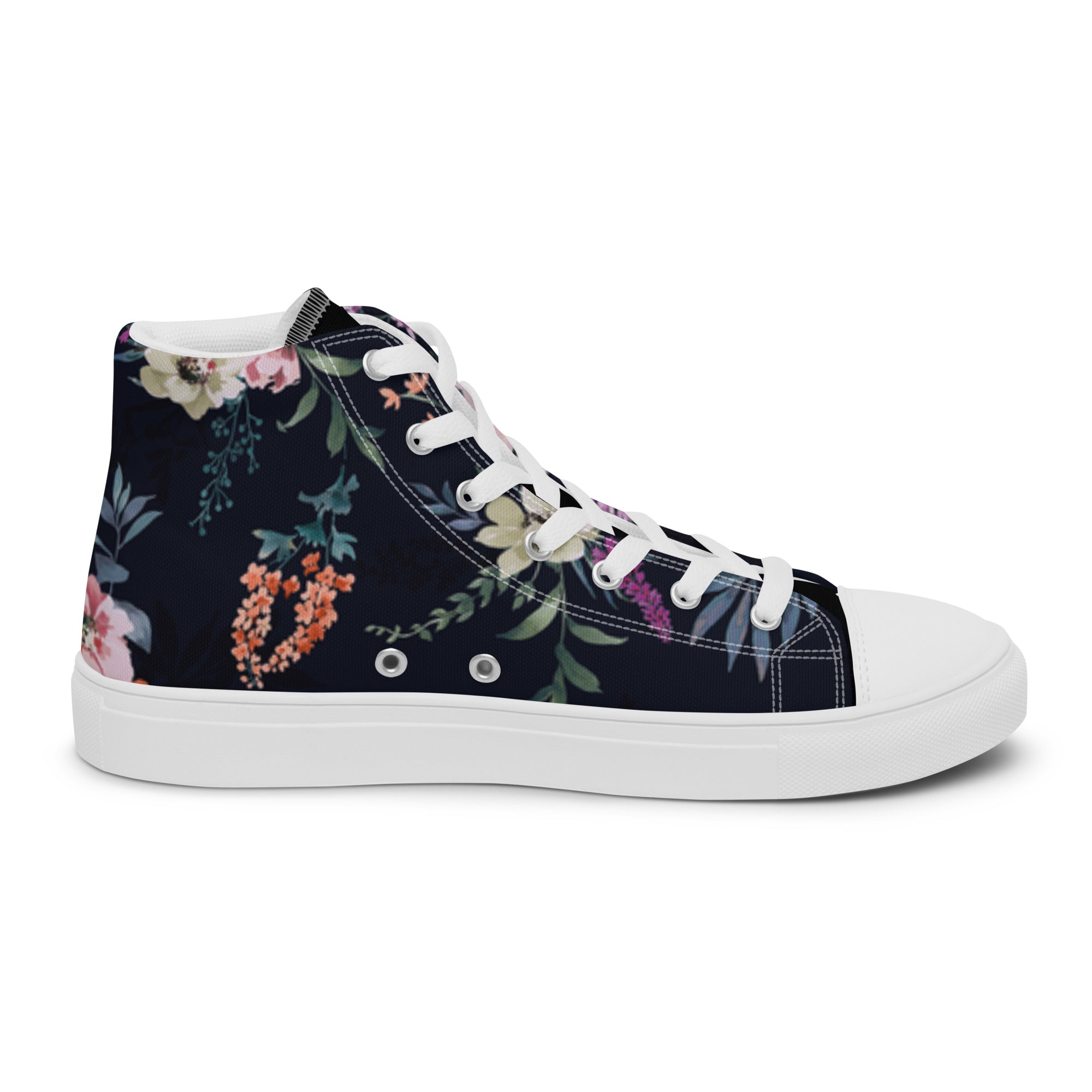 Melivero High-Top Sneaker Unisex – Canvas Leinenschuhe | Schwarz Weiß | EU 37,5–47,5 Melivero
