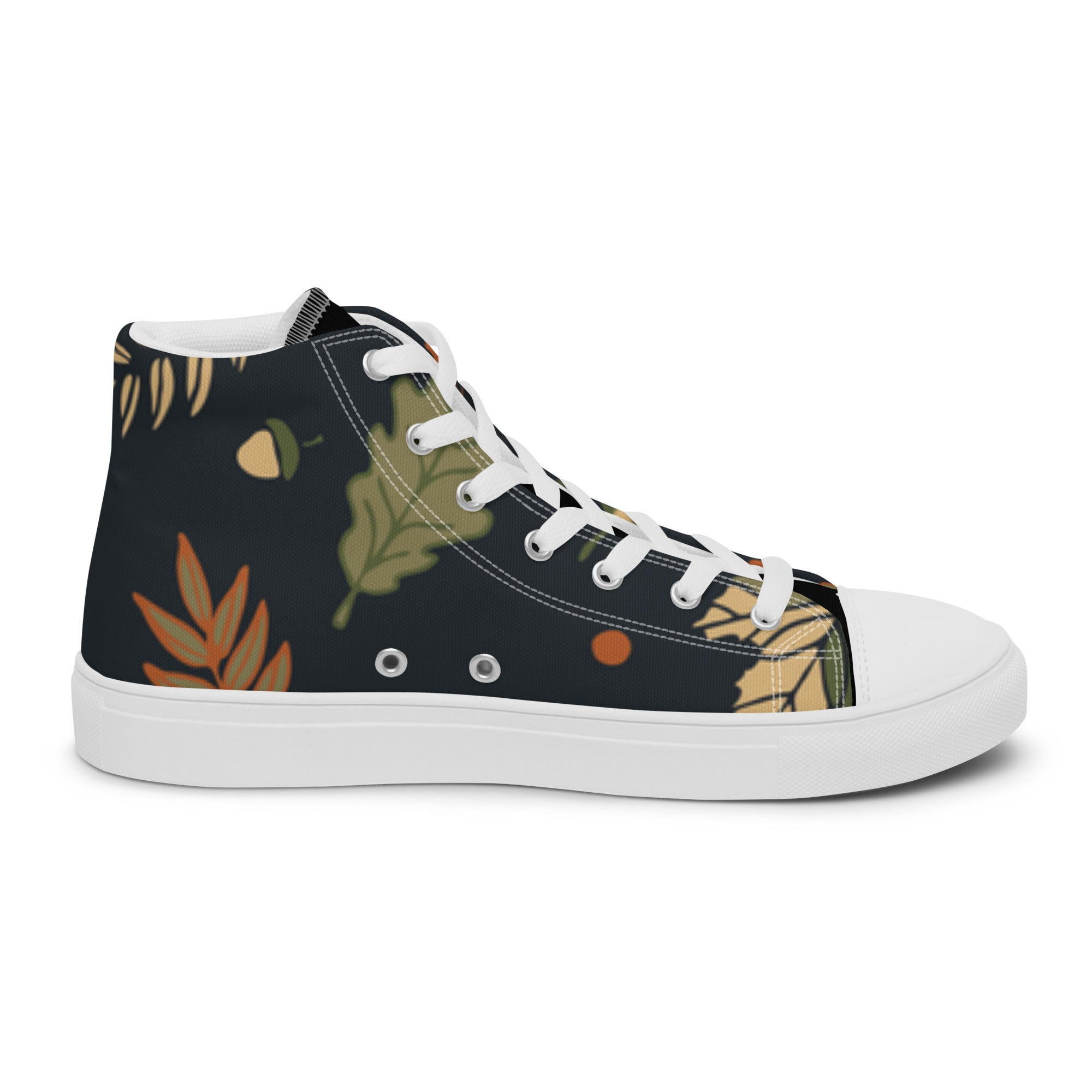 High-Top Canvas Sneaker Herren – Schwarz & Weiß | Melivero Melivero