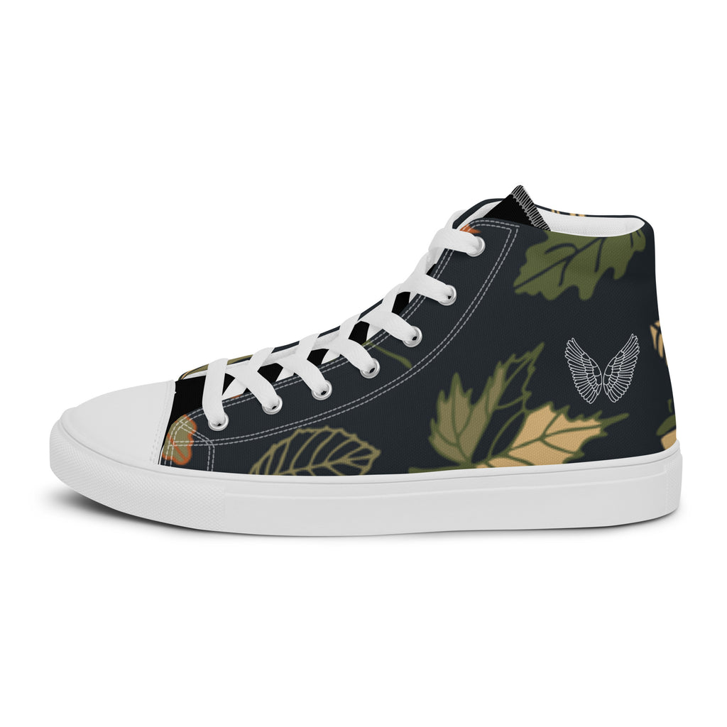 High-Top Canvas Sneaker Herren – Schwarz & Weiß | Melivero Melivero