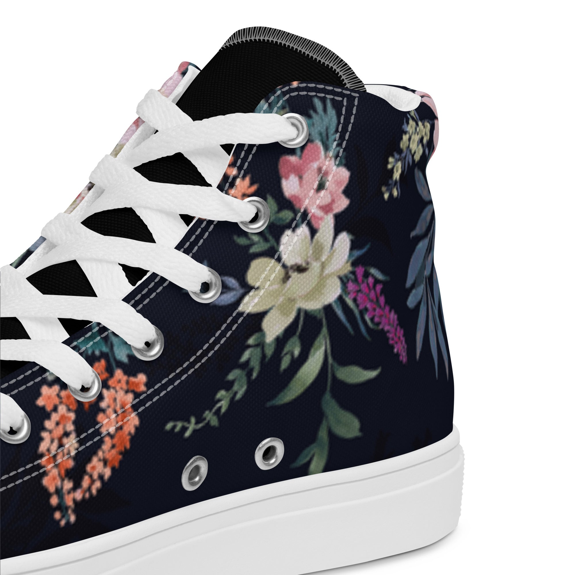 Melivero High-Top Sneaker Unisex – Canvas Leinenschuhe | Schwarz Weiß | EU 37,5–47,5 Melivero