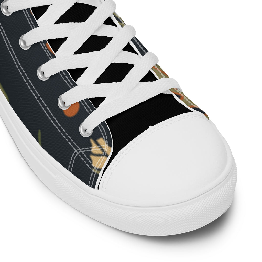 High-Top Canvas Sneaker Herren – Schwarz & Weiß | Melivero Melivero