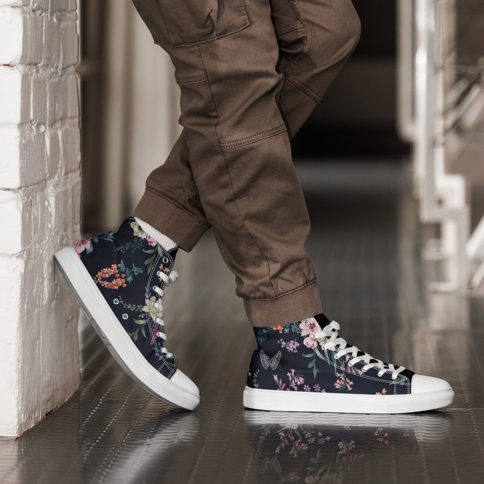 Melivero High-Top Sneaker Unisex – Canvas Leinenschuhe | Schwarz Weiß | EU 37,5–47,5 Melivero
