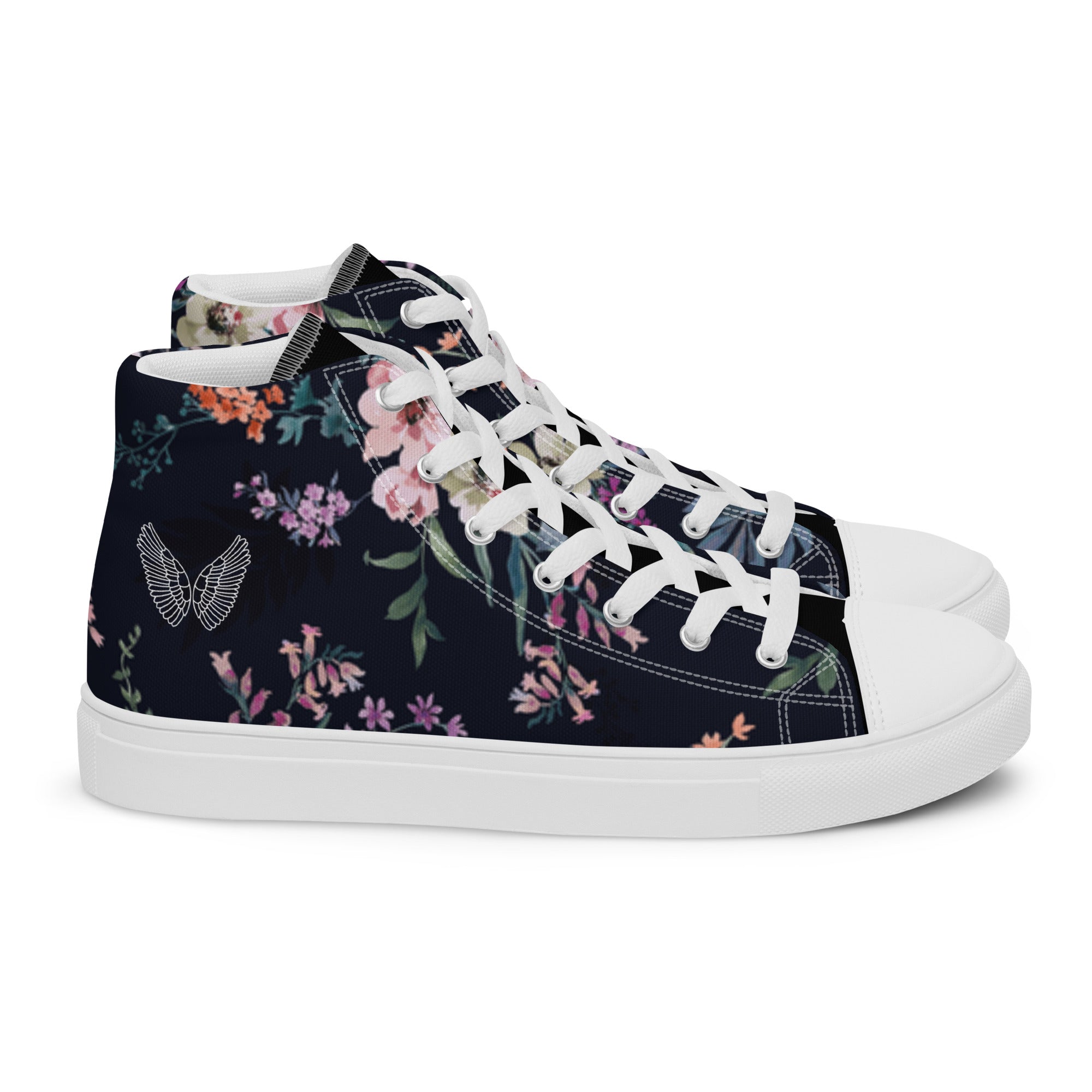 Melivero High-Top Sneaker Unisex – Canvas Leinenschuhe | Schwarz Weiß | EU 37,5–47,5 Melivero