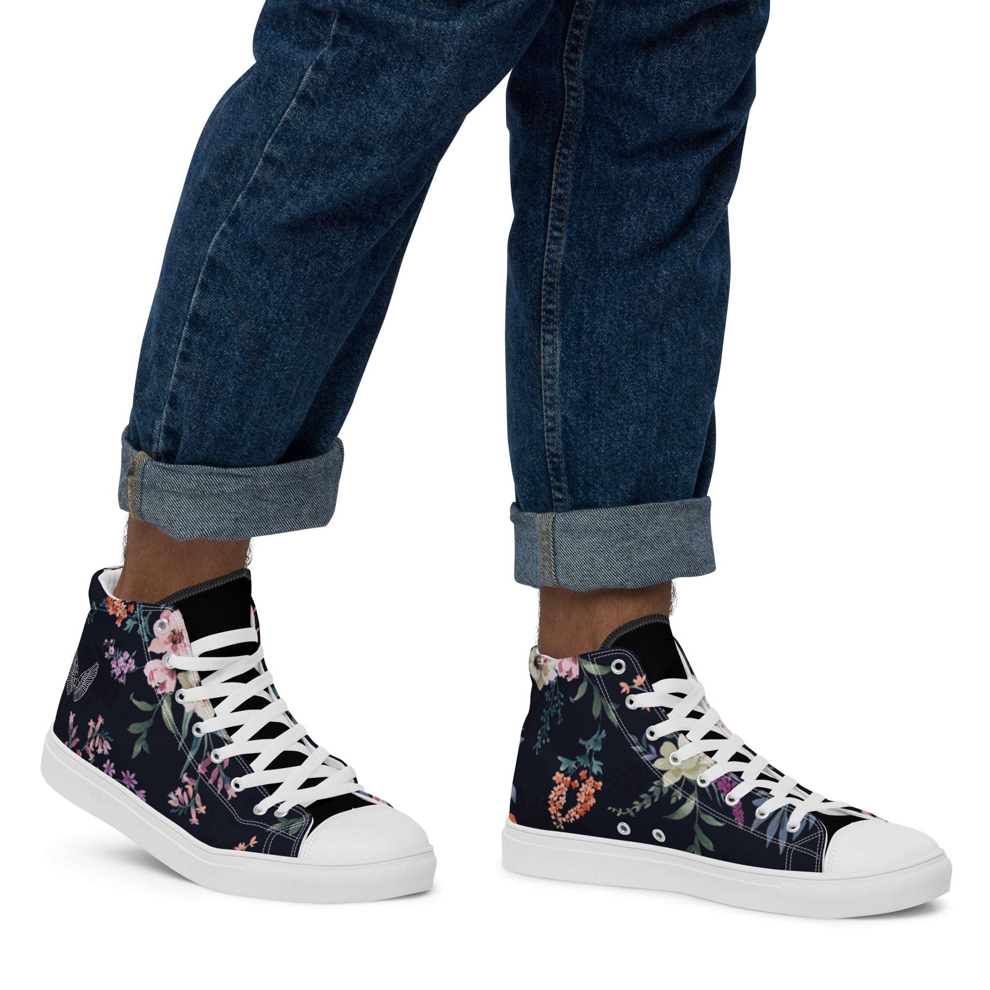 Melivero High-Top Sneaker Unisex – Canvas Leinenschuhe | Schwarz Weiß | EU 37,5–47,5 Melivero