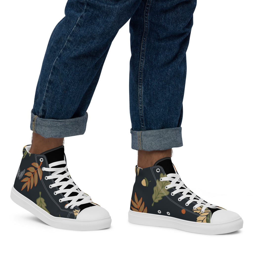 High-Top Canvas Sneaker Herren – Schwarz & Weiß | Melivero Melivero