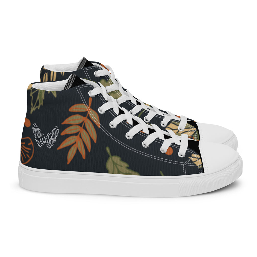 High-Top Canvas Sneaker Herren – Schwarz & Weiß | Melivero Melivero