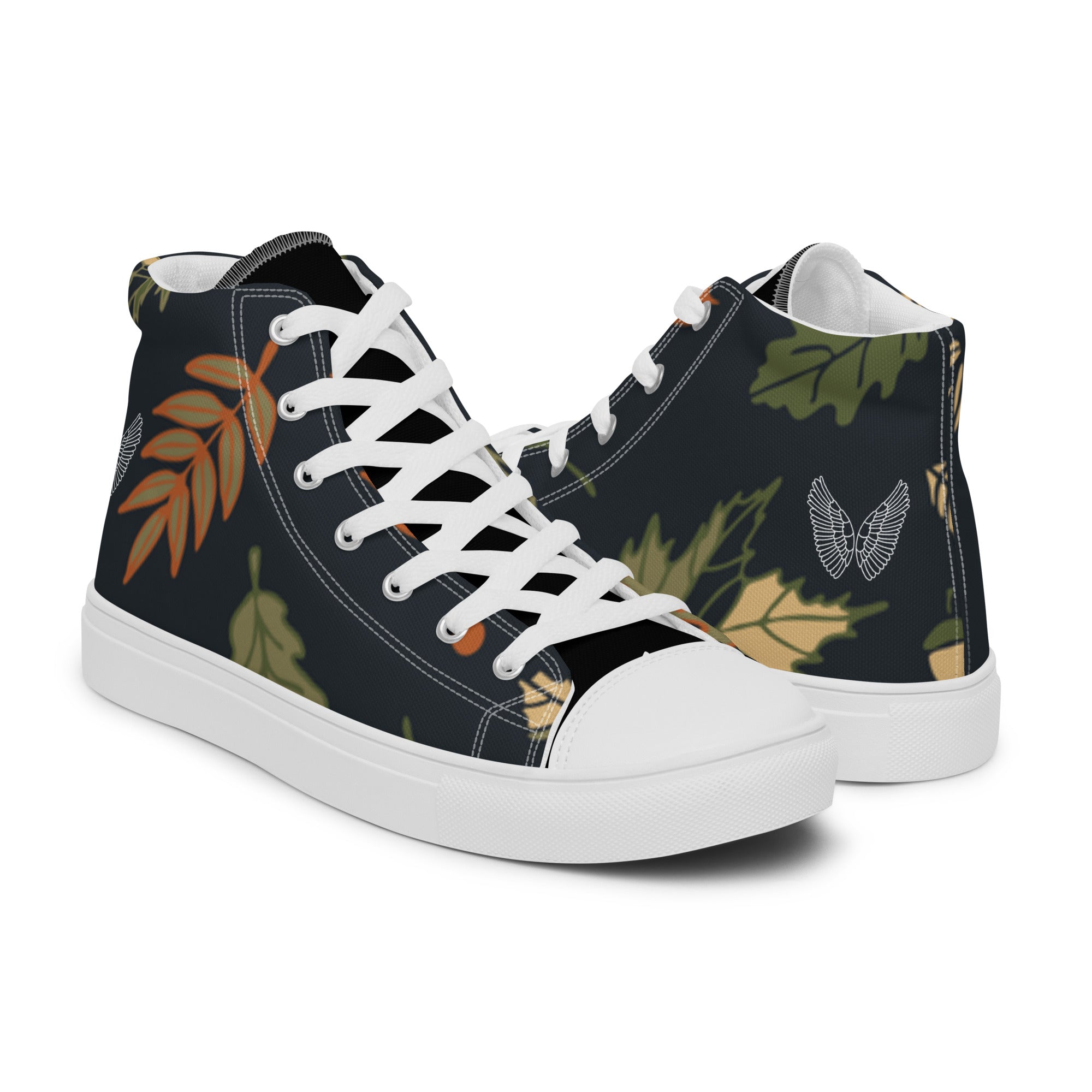High-Top Canvas Sneaker Herren – Schwarz & Weiß | Melivero Melivero