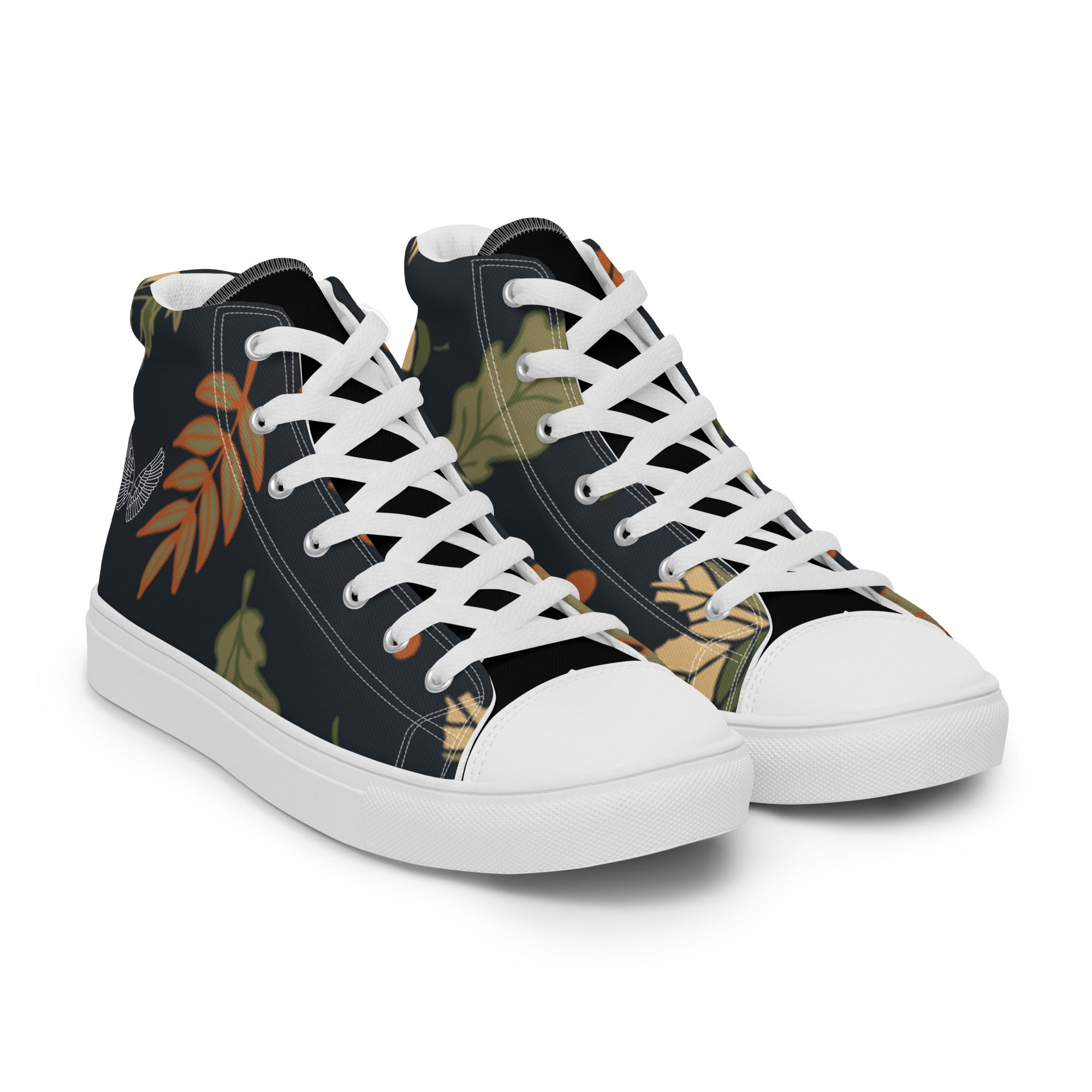 High-Top Canvas Sneaker Herren – Schwarz & Weiß | Melivero Melivero