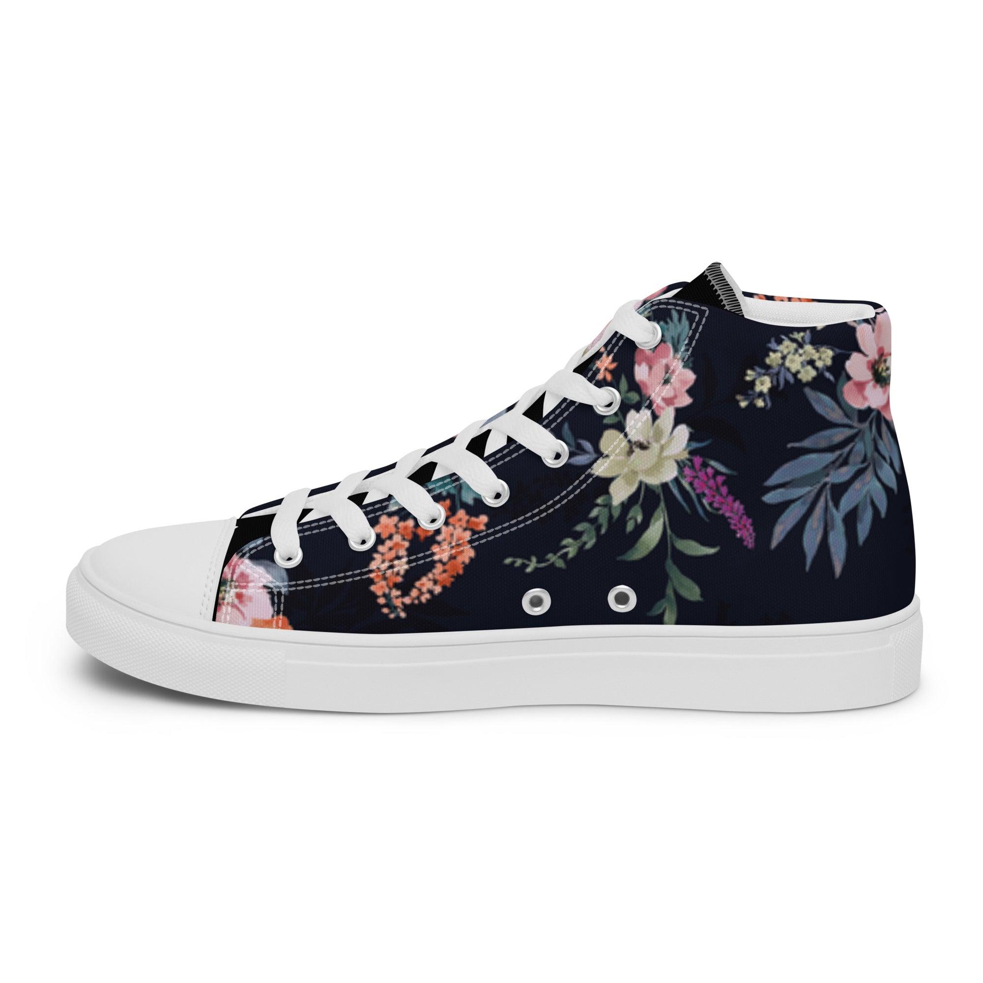 Melivero High-Top Sneaker Unisex – Canvas Leinenschuhe | Schwarz Weiß | EU 37,5–47,5 Melivero