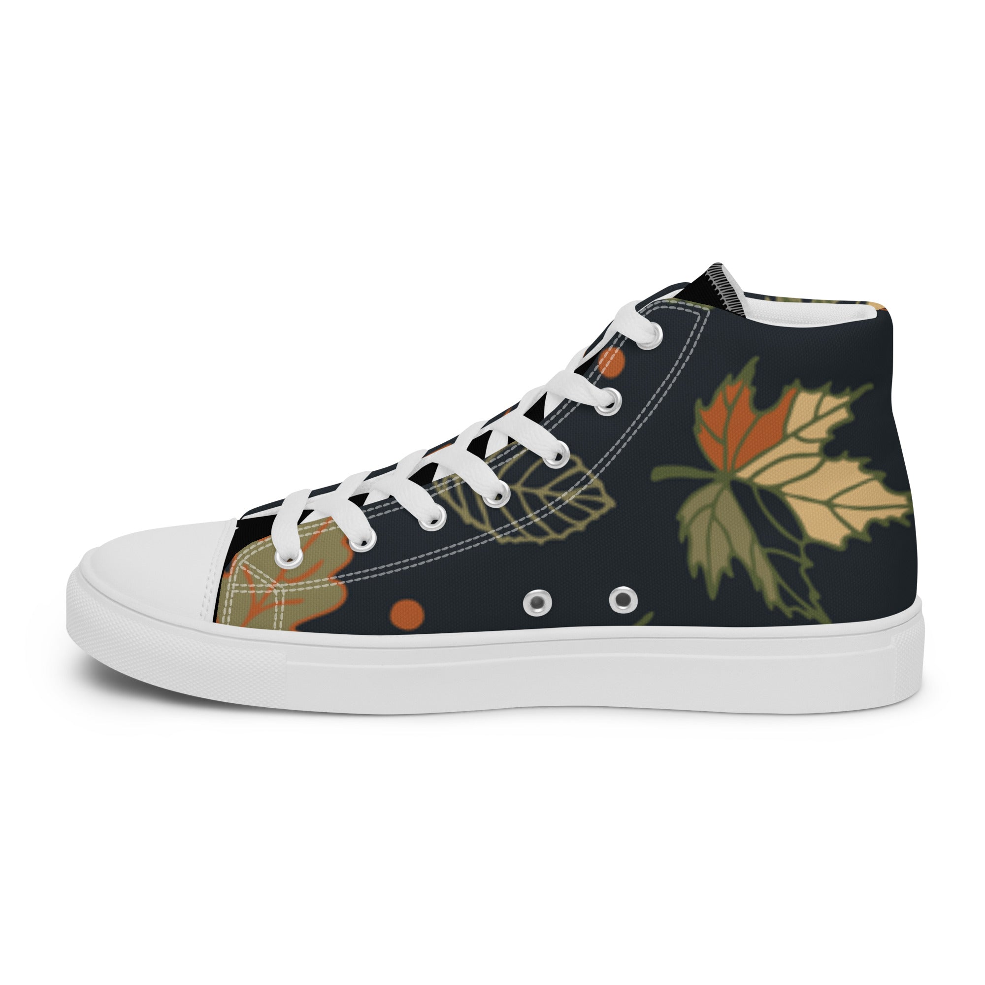 High-Top Canvas Sneaker Herren – Schwarz & Weiß | Melivero Melivero