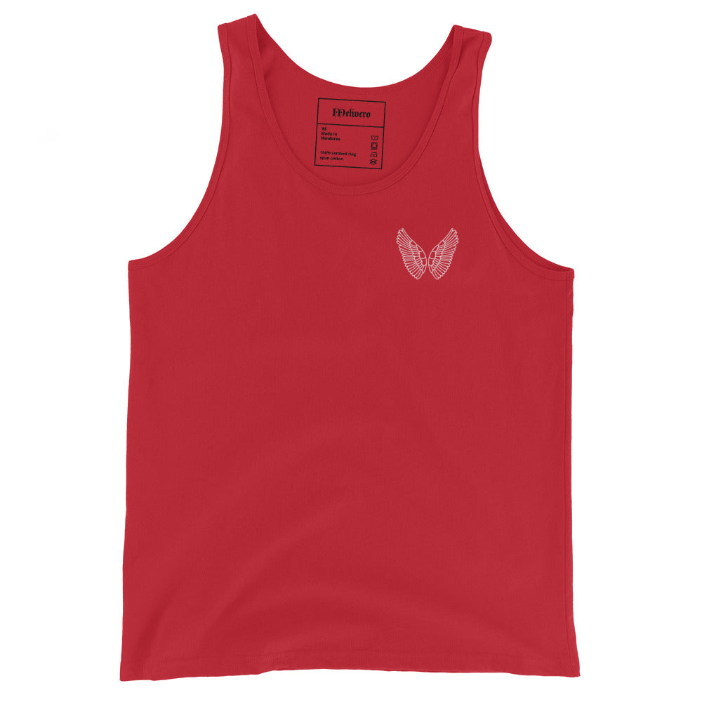 Melivero Tank Top Herren – 100% Baumwolle | Sommer Muskelshirt XS–2XL Rot Melivero