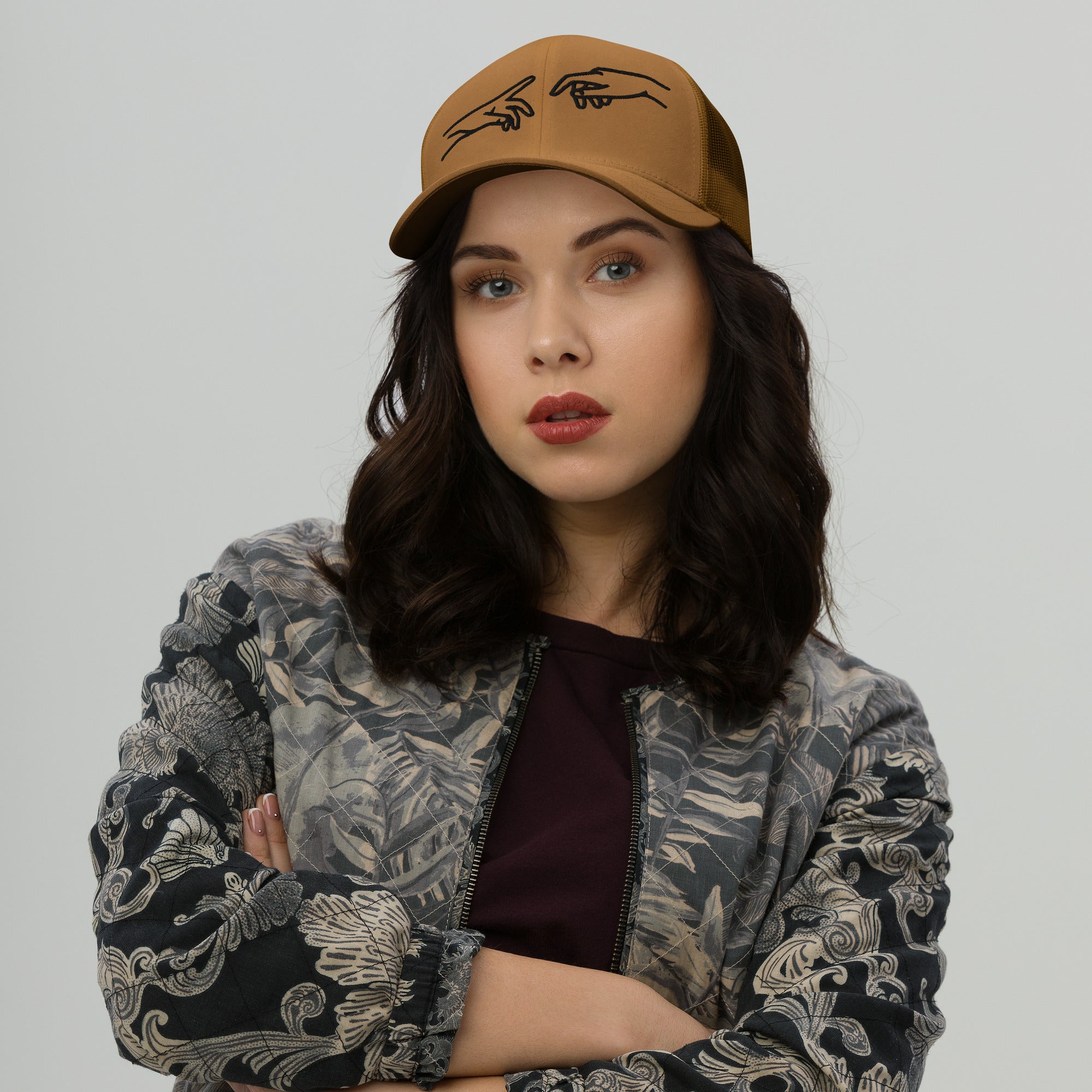 Retro Trucker Cap | Mesh Cap Unisex in 8 Farben Caramel Melivero