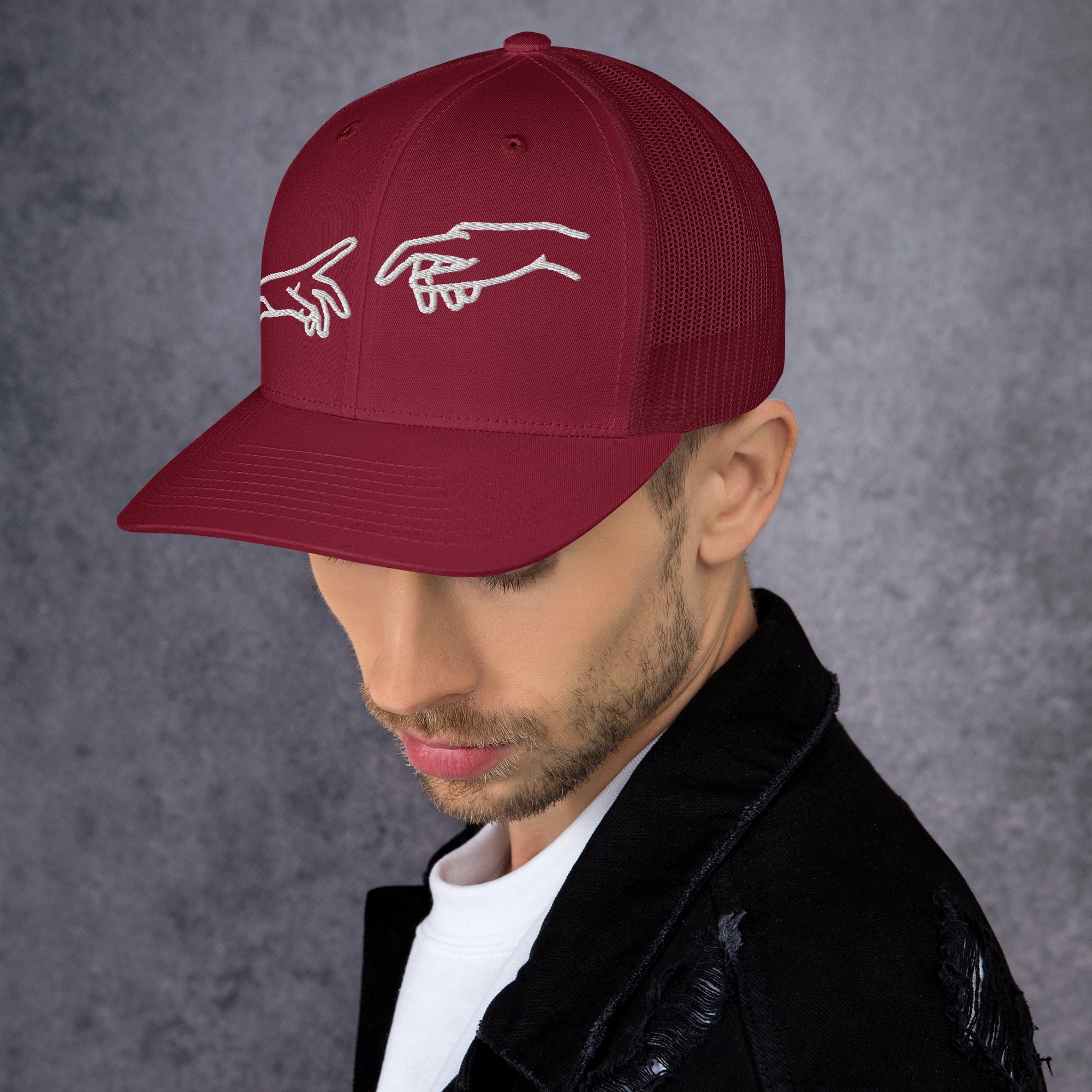 Retro Trucker Cap | Mesh-Rückseite Unisex in 14 Farben Cranberry Melivero