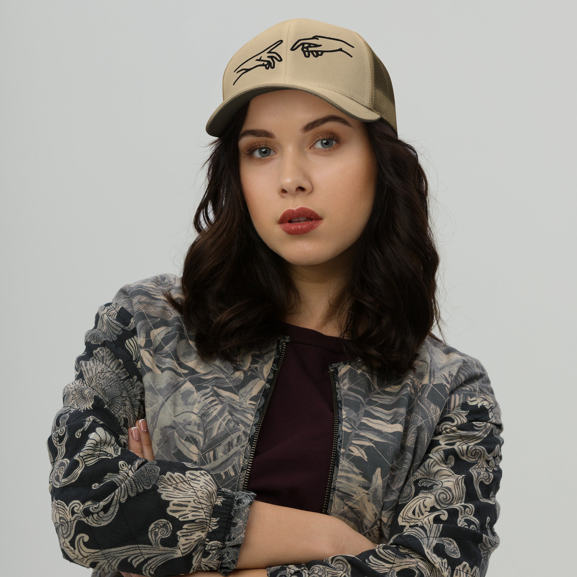 Retro Trucker Cap | Mesh Cap Unisex in 8 Farben Khaki Melivero