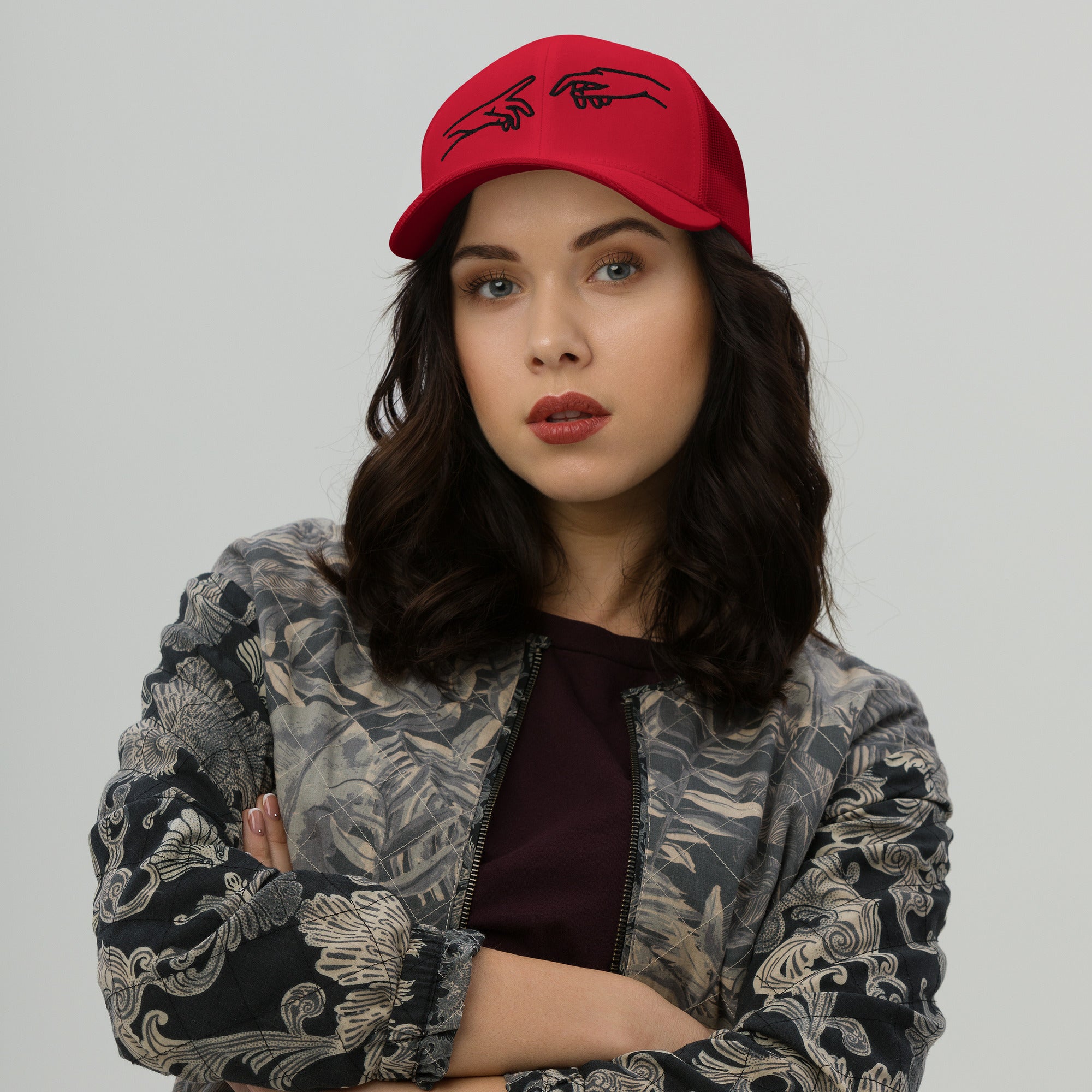 Retro Trucker Cap | Mesh Cap Unisex in 8 Farben Rot Melivero