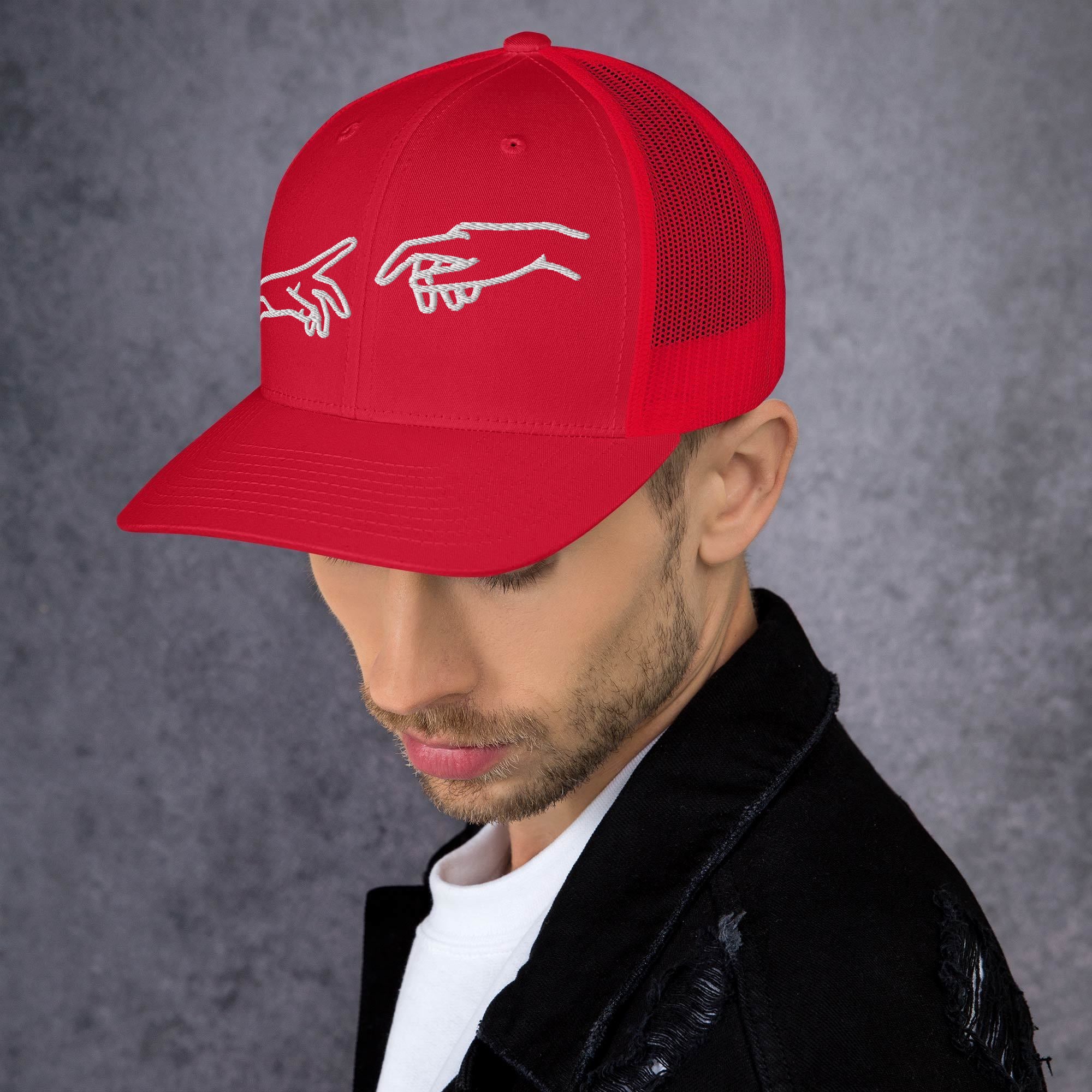 Retro Trucker Cap | Mesh-Rückseite Unisex in 14 Farben Rot Melivero
