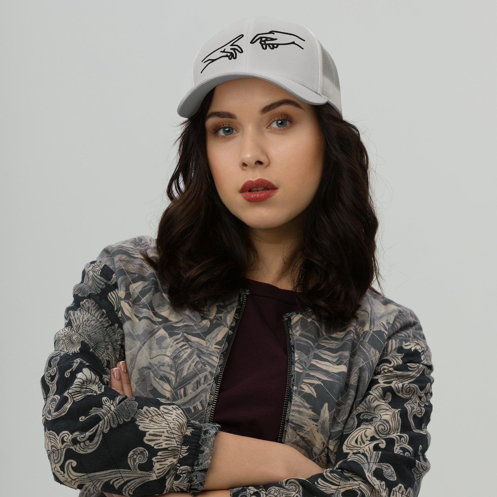 Retro Trucker Cap | Mesh Cap Unisex in 8 Farben Silber Melivero