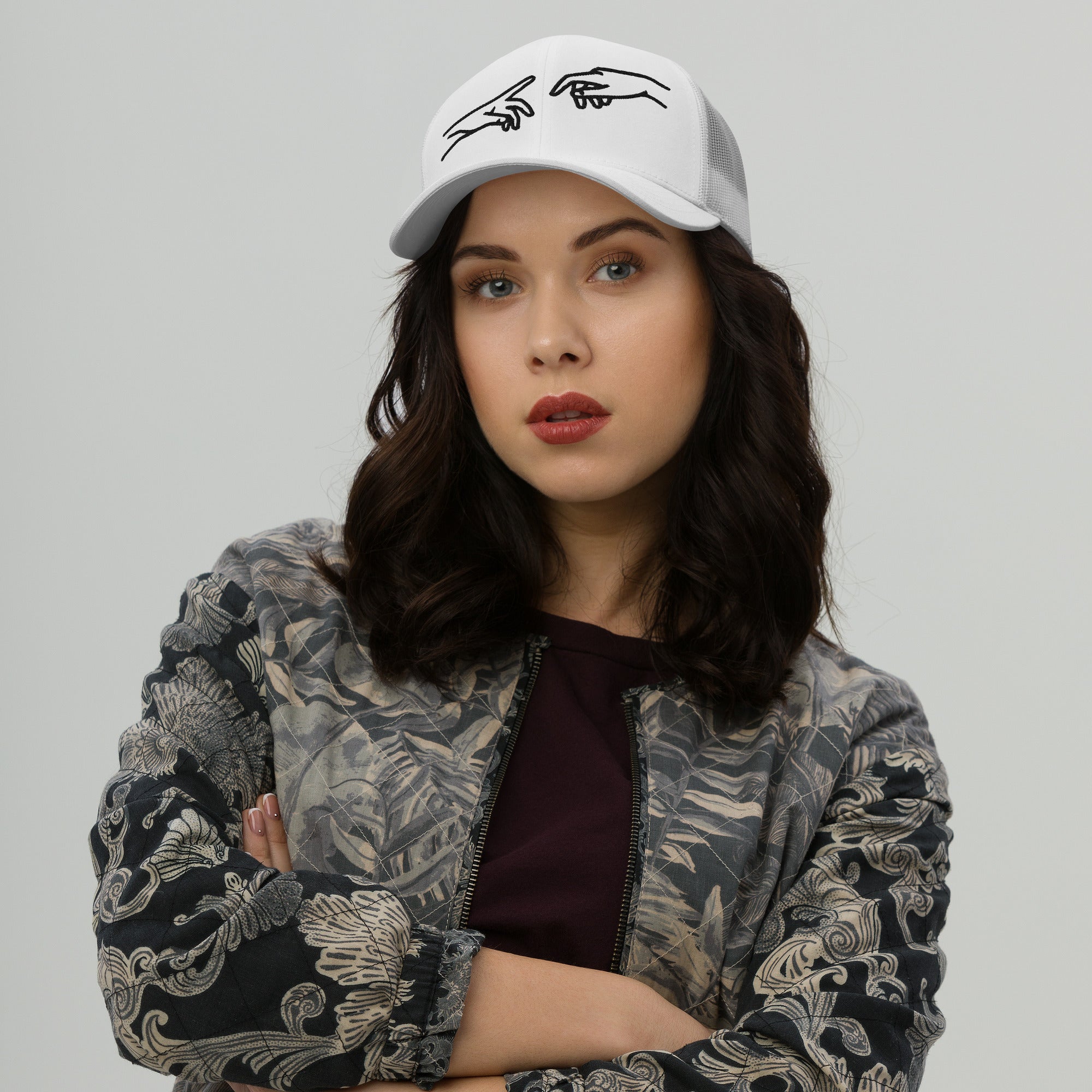 Retro Trucker Cap | Mesh Cap Unisex in 8 Farben Weiß Melivero