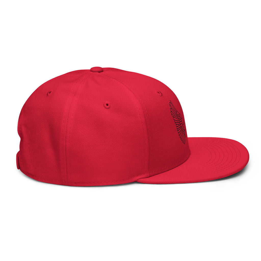 Snapback Cap | Strukturierte 6-Panel Cap Unisex mit flachem Schirm Melivero