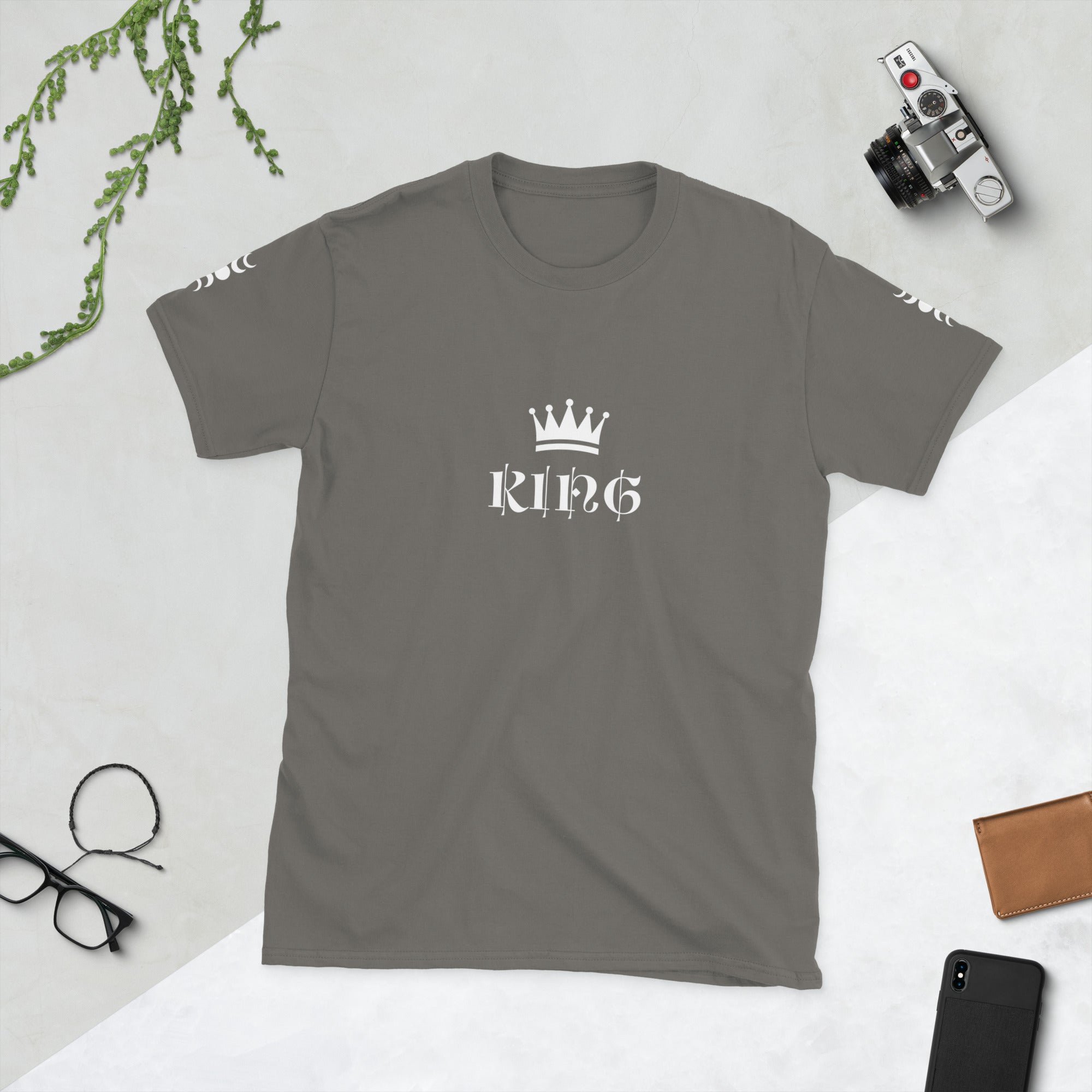 Unisex T-Shirt Baumwolle – Weich, Bequem & 12 Farben | Melivero Holzkohle Melivero