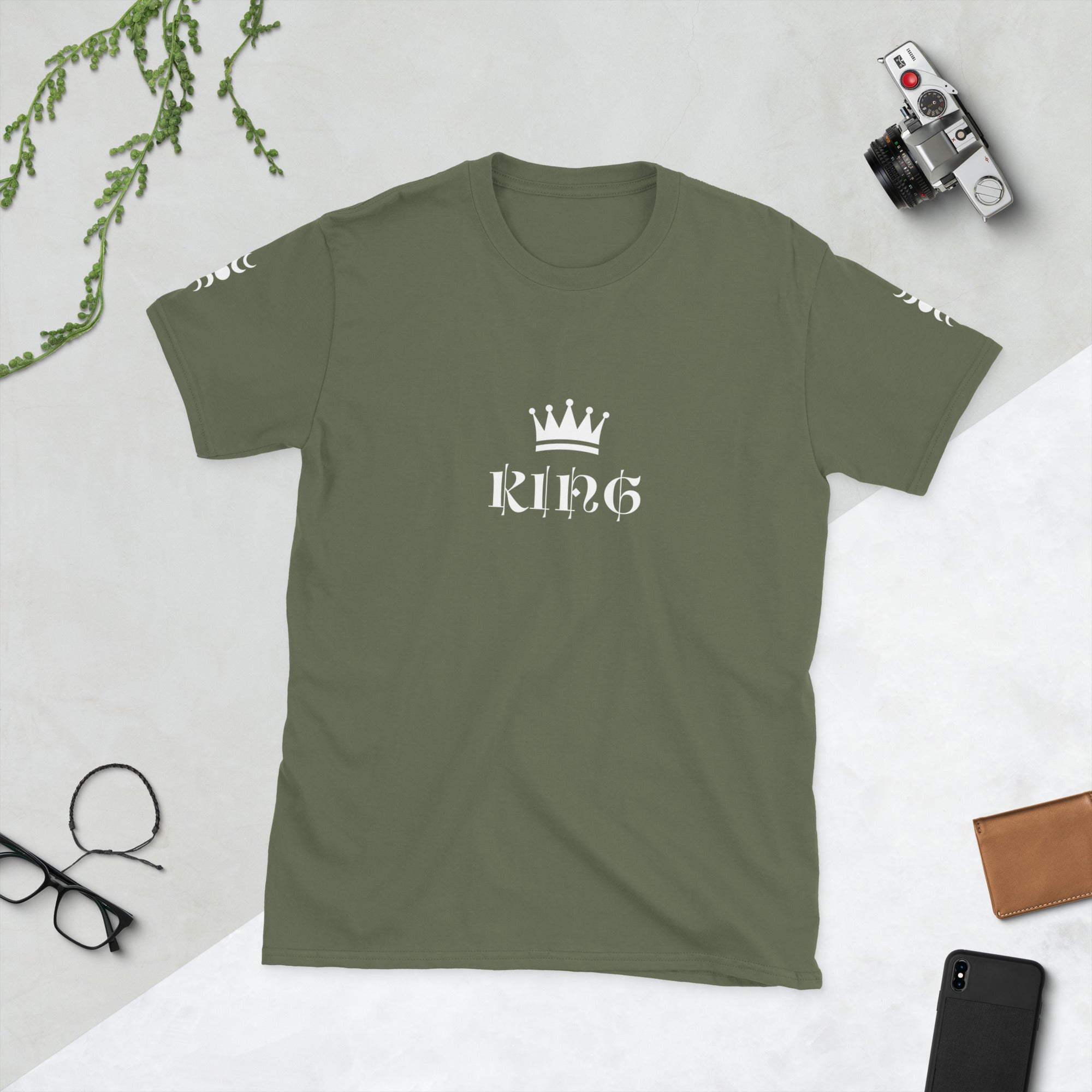 Unisex T-Shirt Baumwolle – Weich, Bequem & 12 Farben | Melivero Militärgrün Melivero