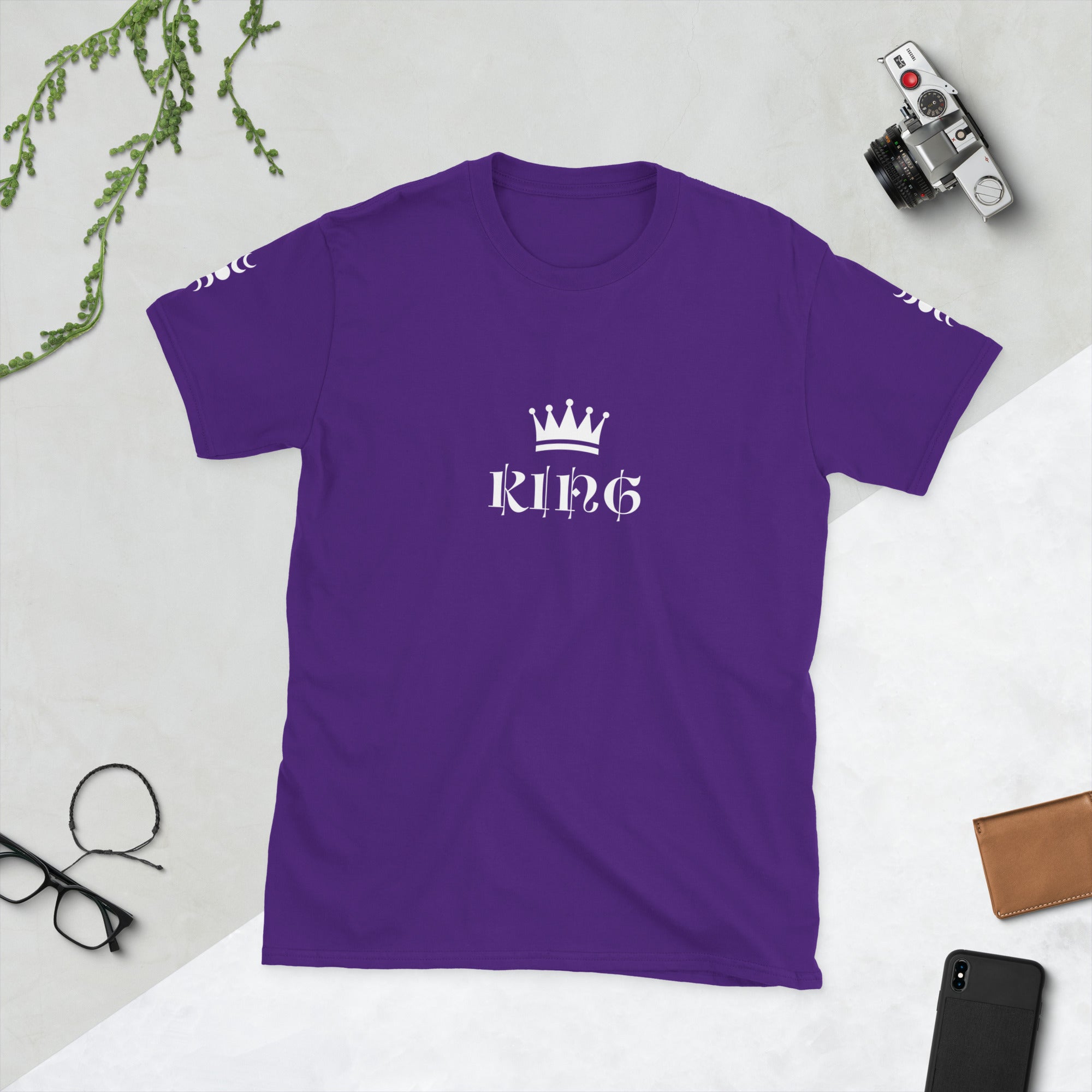 Unisex T-Shirt Baumwolle – Weich, Bequem & 12 Farben | Melivero Lila Melivero
