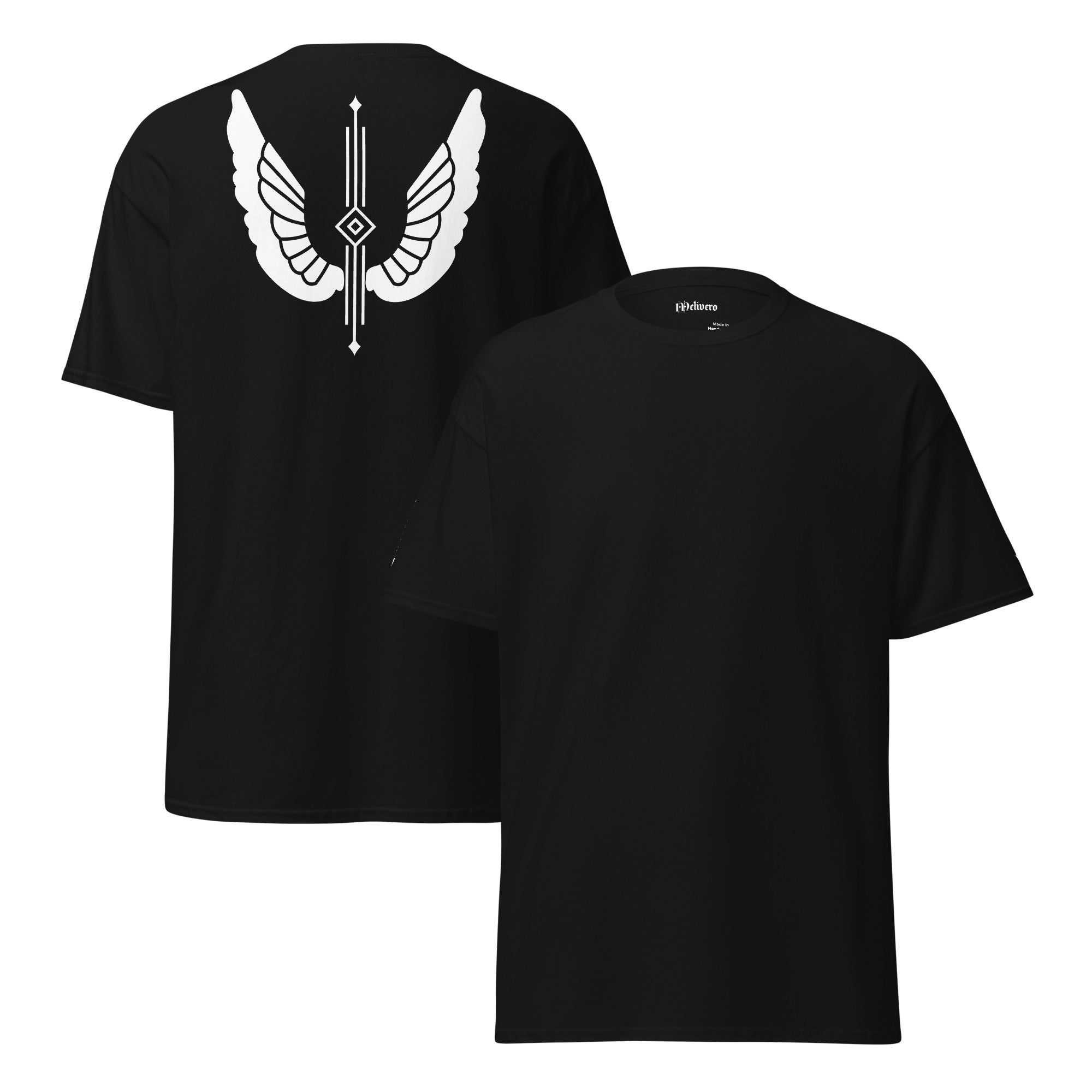 Unisex T-Shirt | 100% Baumwolle in satten Dunkeltönen S–2XL Schwarz Melivero