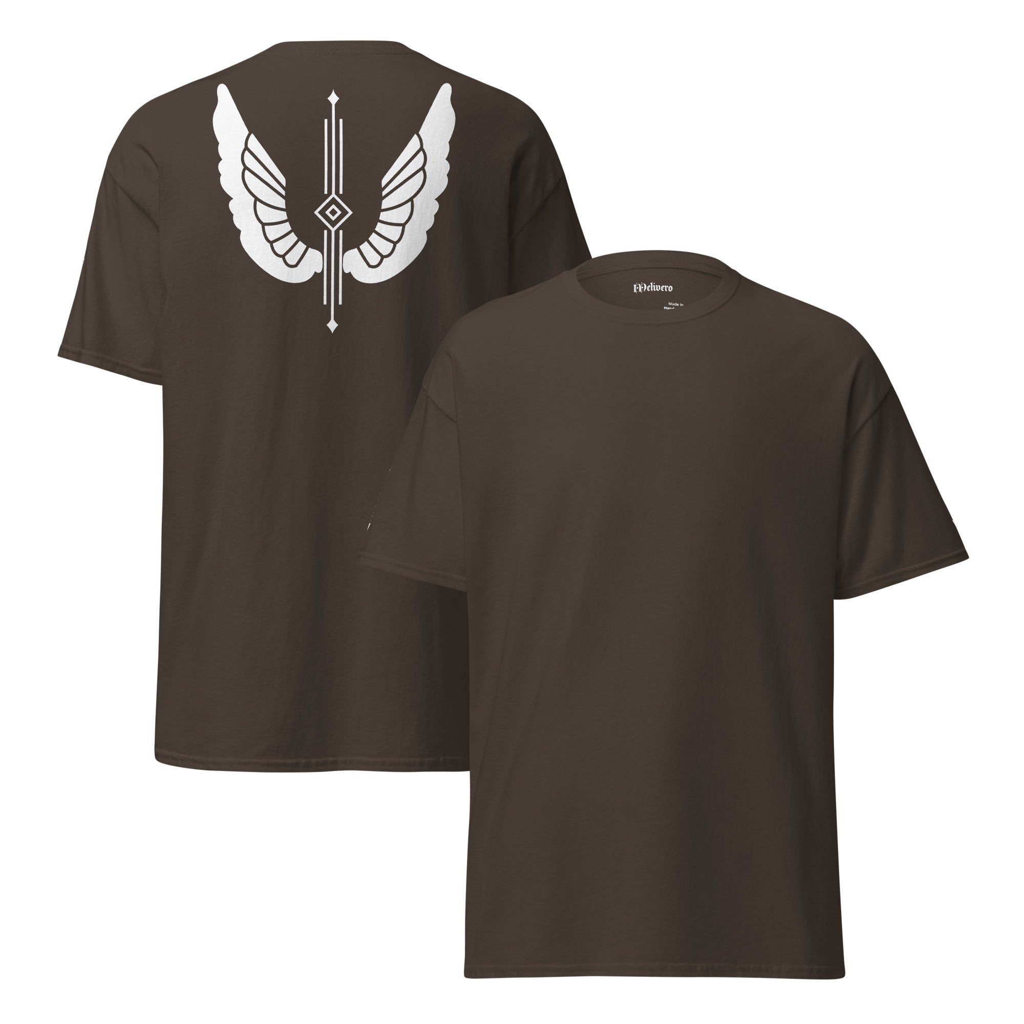 Unisex T-Shirt | 100% Baumwolle in satten Dunkeltönen S–2XL Dunkle Schokolade Melivero