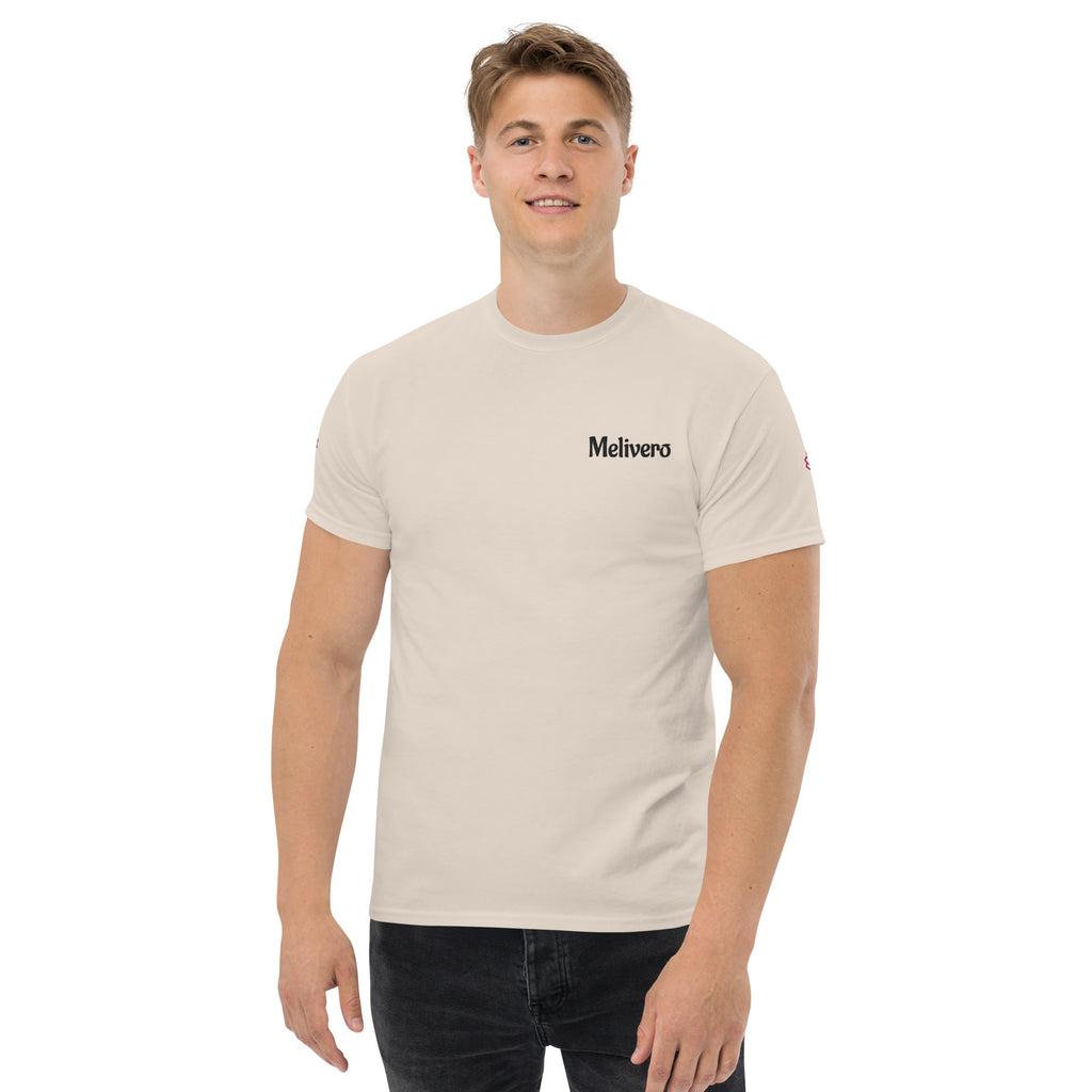 Klassisches Unisex T-Shirt – 100% Baumwolle in Sand, Natur & Weiß | Melivero Melivero