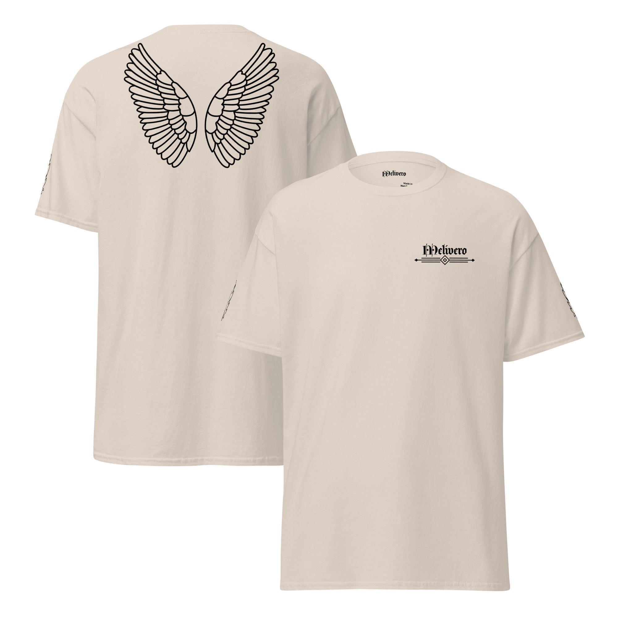 Klassisches Unisex T-Shirt | 100% Baumwolle Naturfarben S–5XL Natürlich Melivero