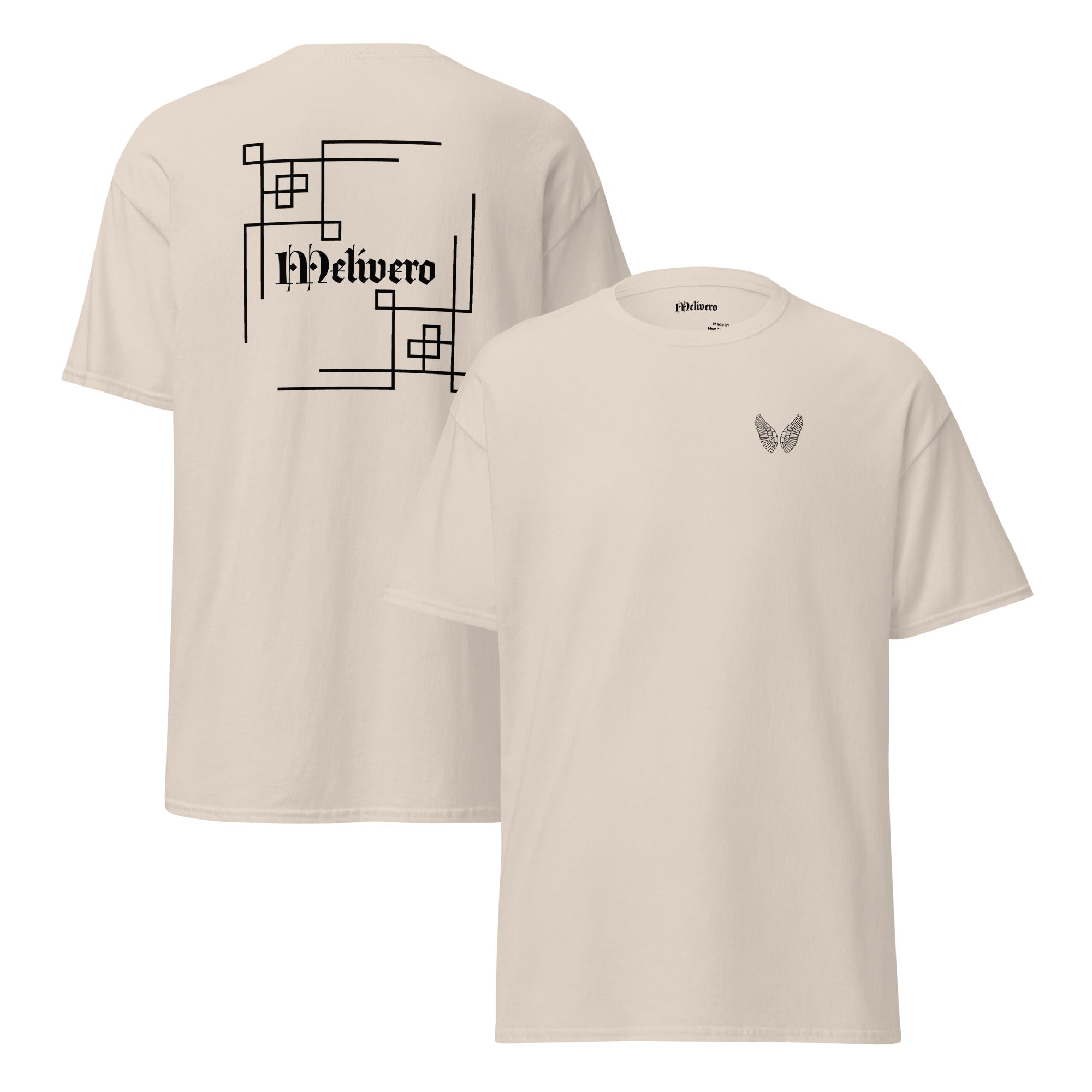 Klassisches Unisex T-Shirt | 100% Baumwolle in Naturfarben S–2XL Natürlich Melivero
