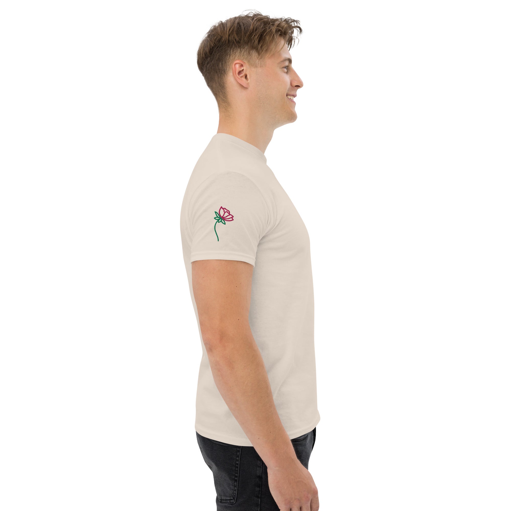 Klassisches Unisex T-Shirt – 100% Baumwolle in Sand, Natur & Weiß | Melivero Melivero