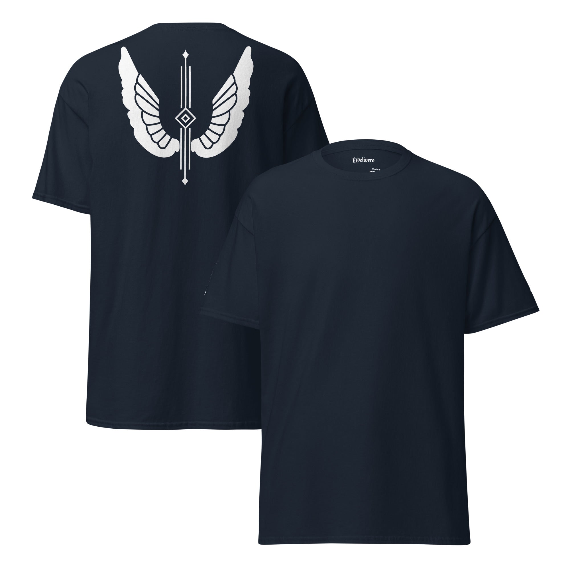 Unisex T-Shirt | 100% Baumwolle in satten Dunkeltönen S–2XL Navy Melivero