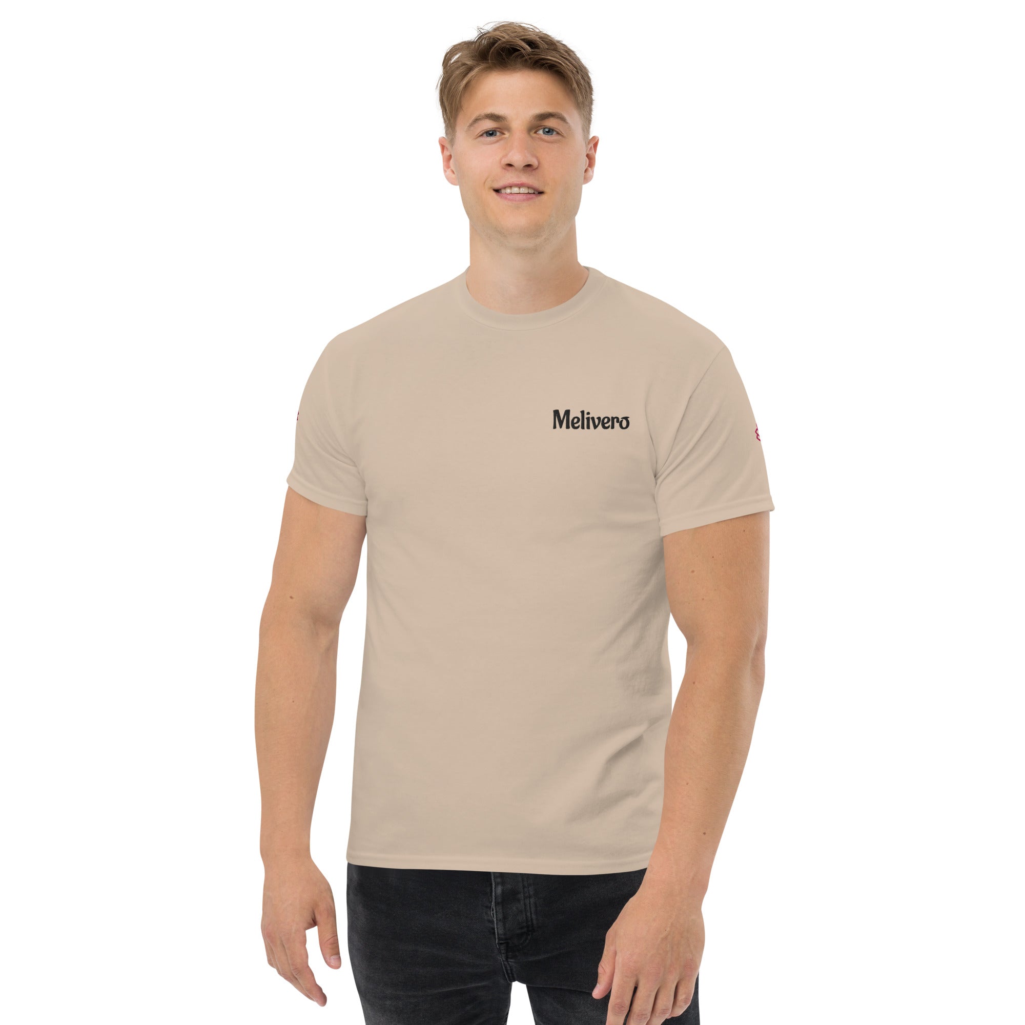 Klassisches Unisex T-Shirt – 100% Baumwolle in Sand, Natur & Weiß | Melivero Melivero