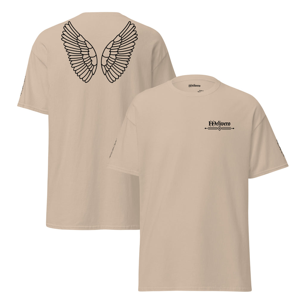 Klassisches Unisex T-Shirt | 100% Baumwolle Naturfarben S–5XL Sand Melivero
