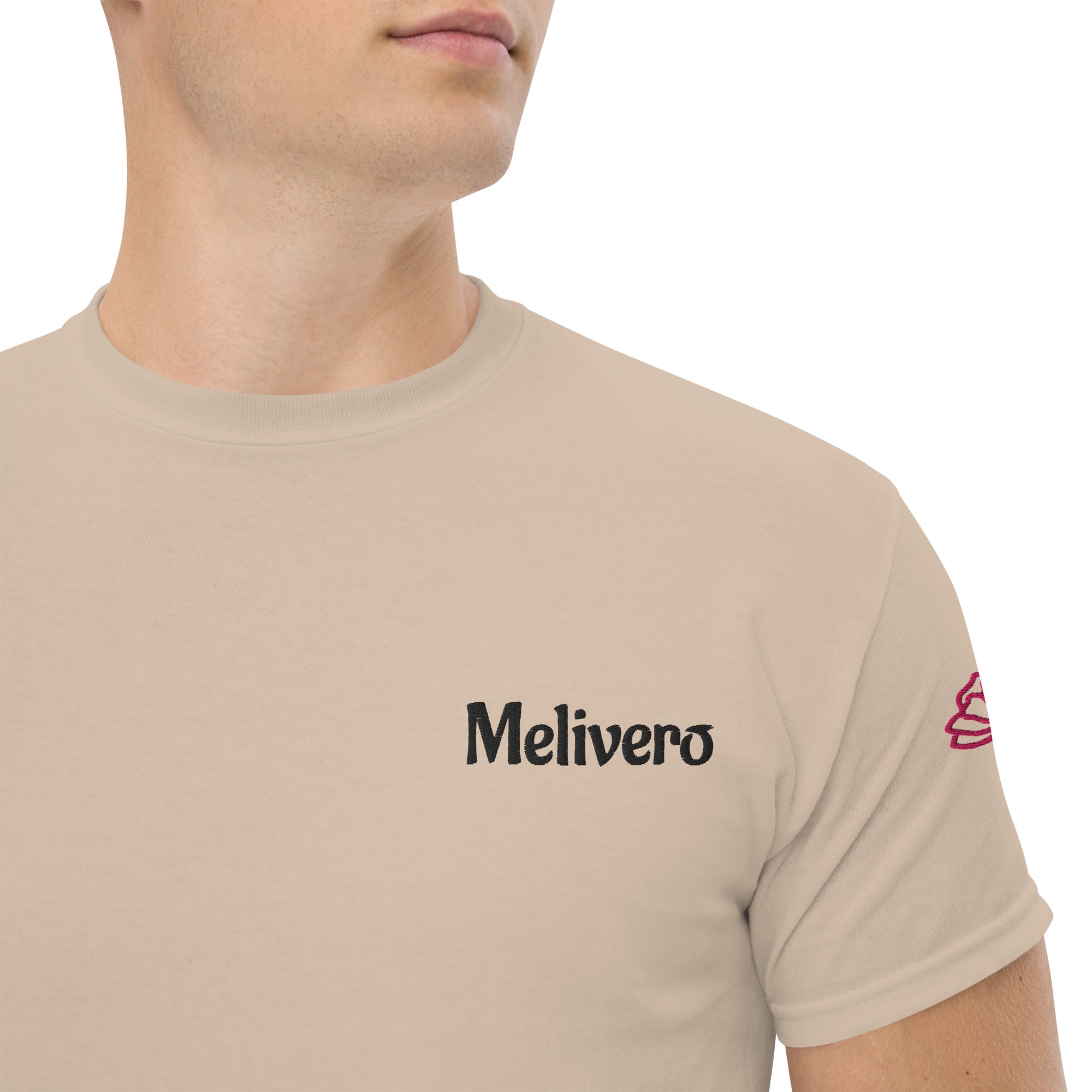 Klassisches Unisex T-Shirt – 100% Baumwolle in Sand, Natur & Weiß | Melivero Melivero