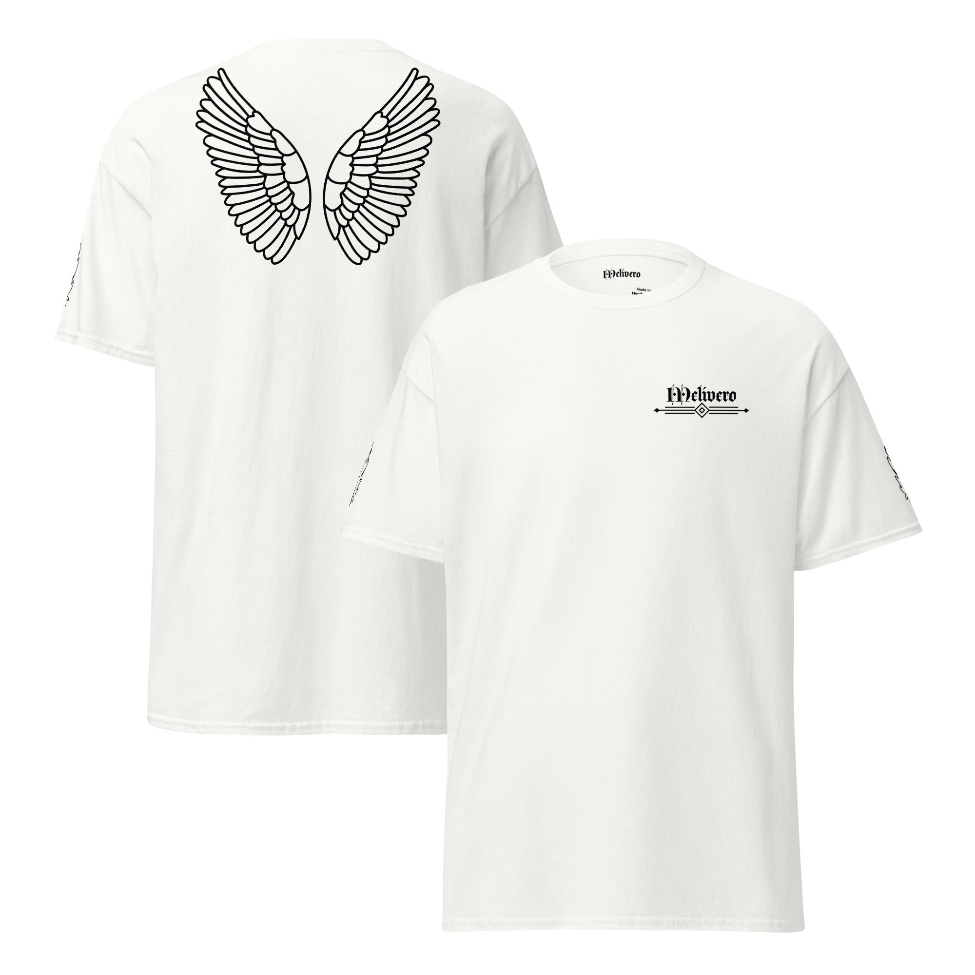 Klassisches Unisex T-Shirt | 100% Baumwolle Naturfarben S–5XL Weiß Melivero